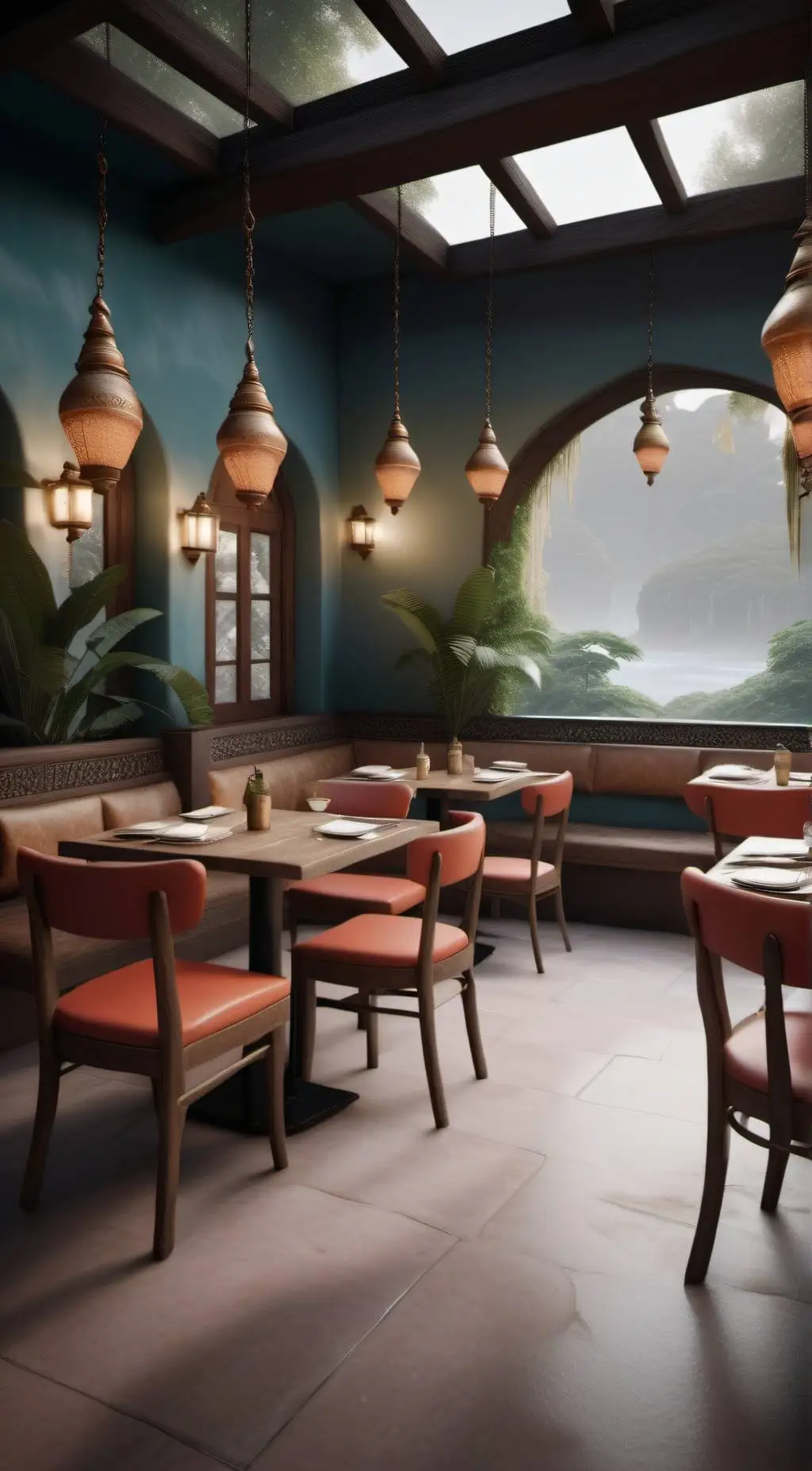 ai character: Pierce's Restauran background