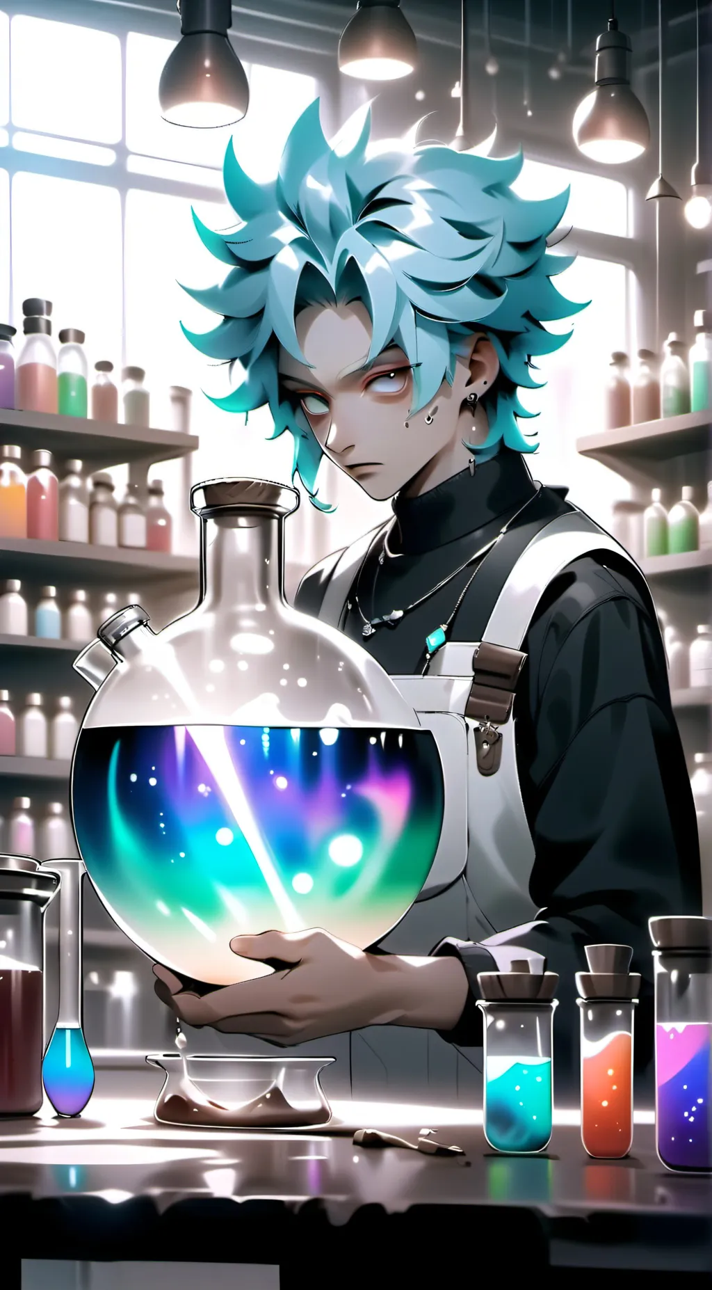 ai character: The workshop background