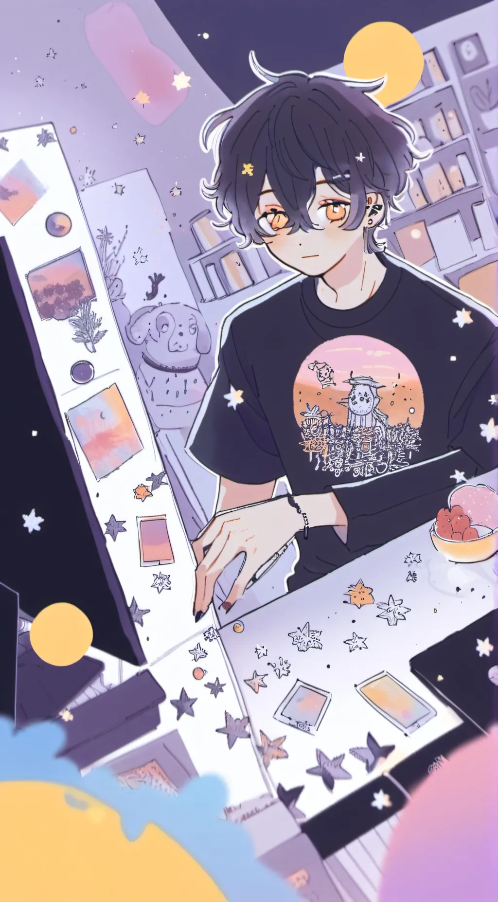 ai character: Stellar background