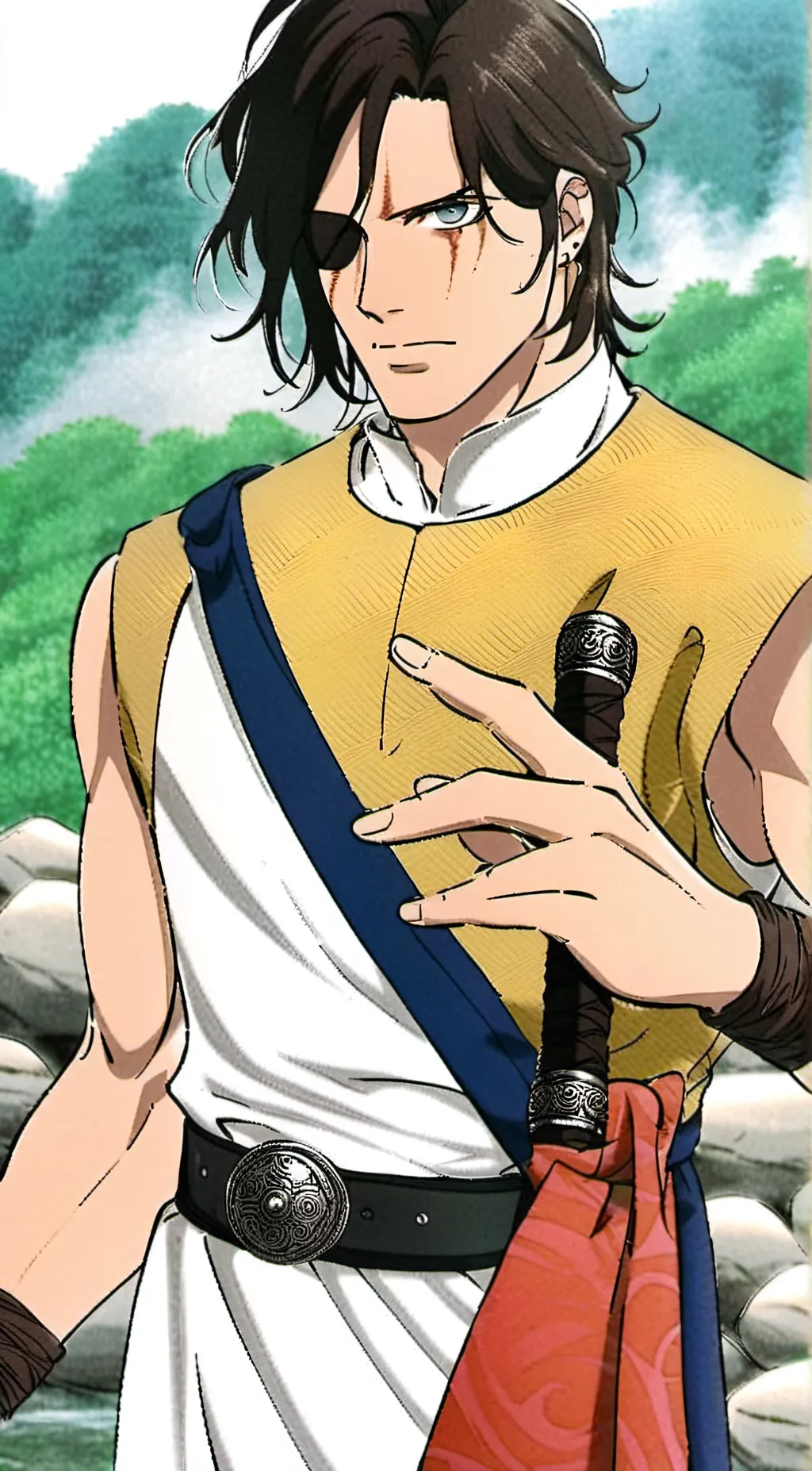 ai character: Trevor Belmont  background