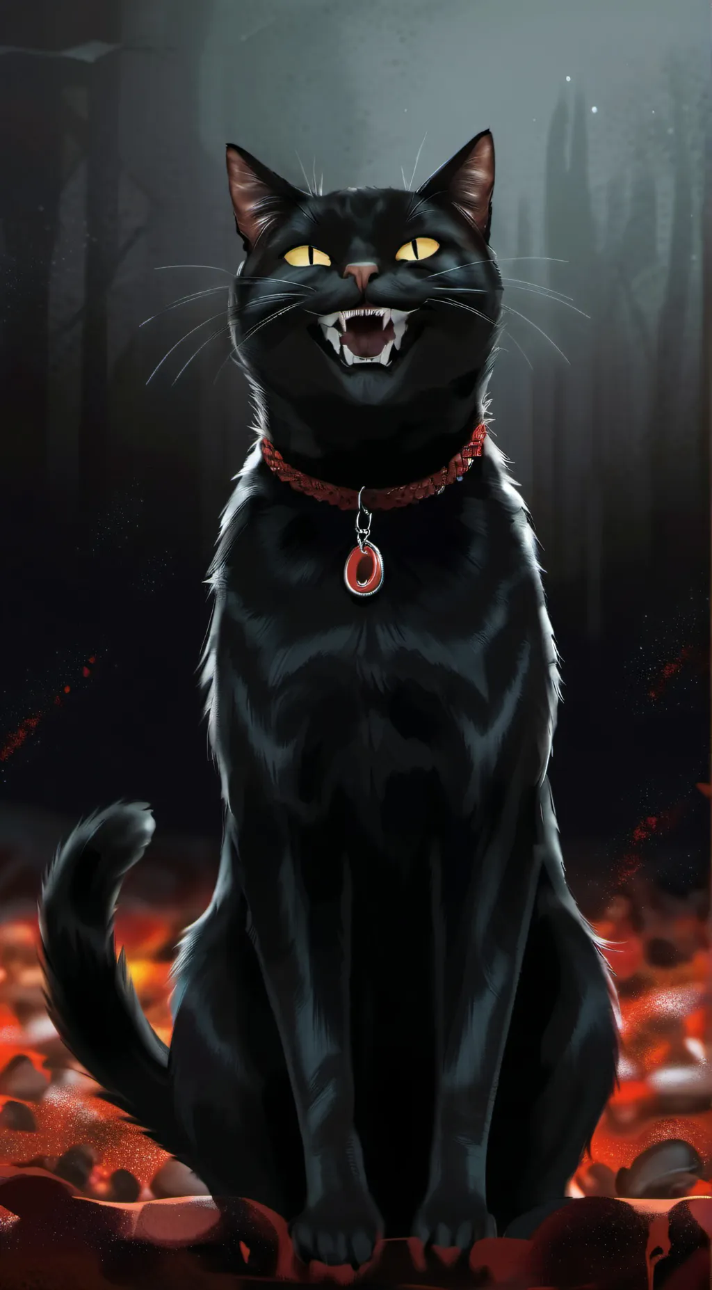 ai character: cartoon cat background