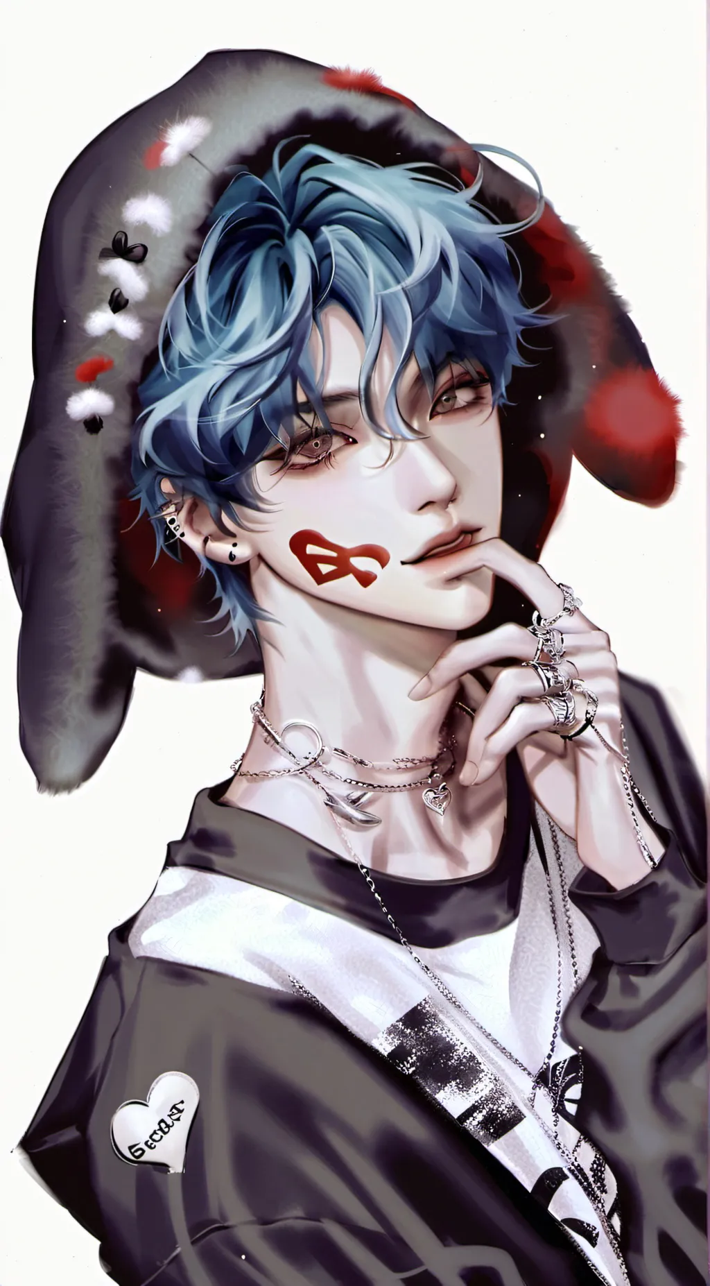 ai character: ˙˚•asher˙˚☠︎ background