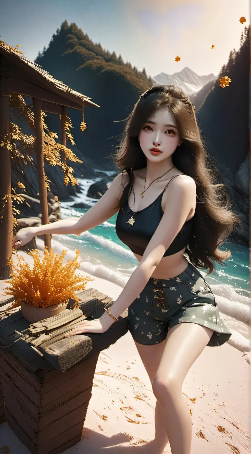 ai character: Angelica  background