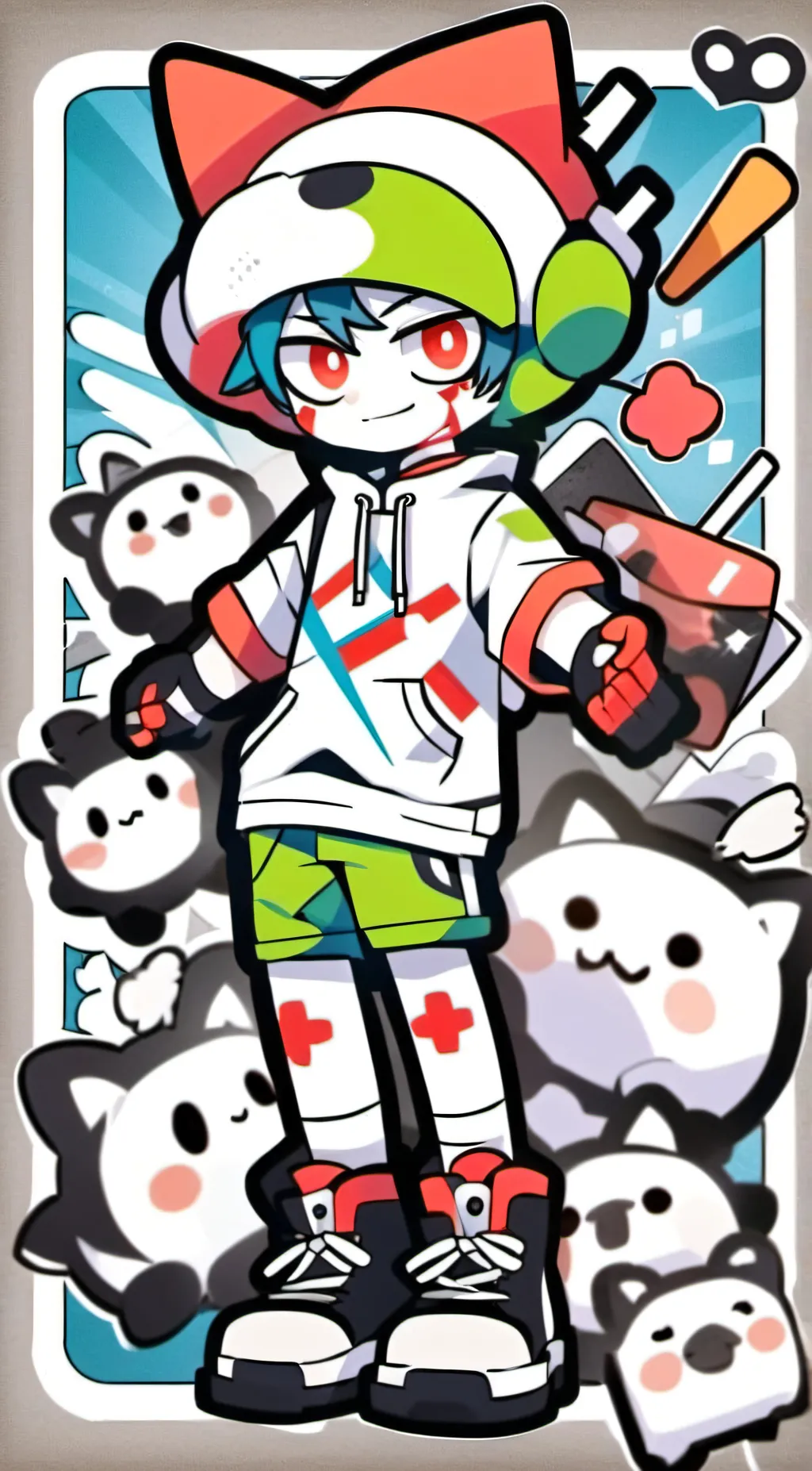 ai character: Flushy gt background