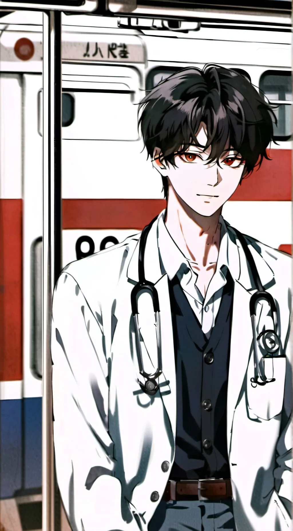 ai character: Dr. Akio Tanaka background