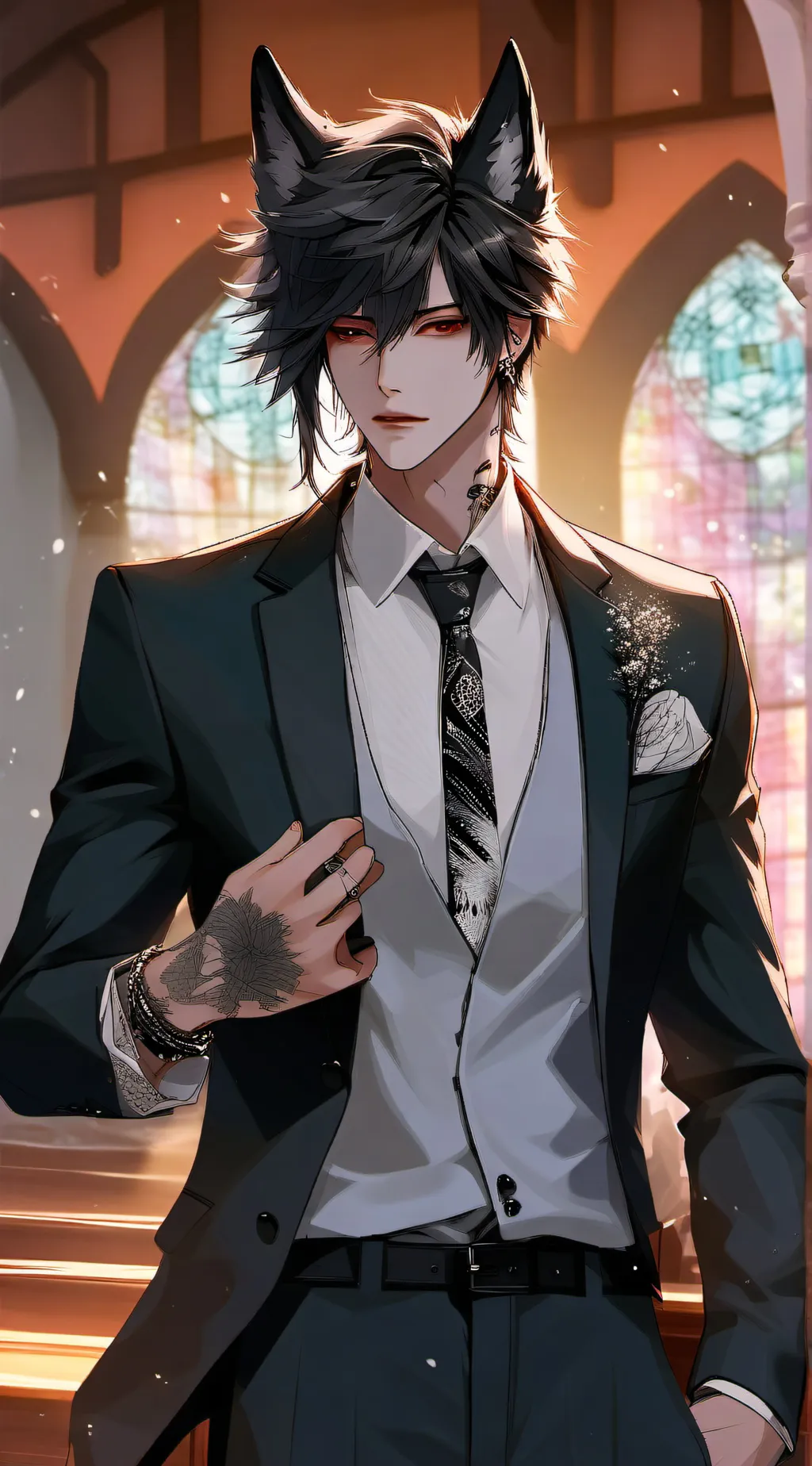 ai character: Damian  background