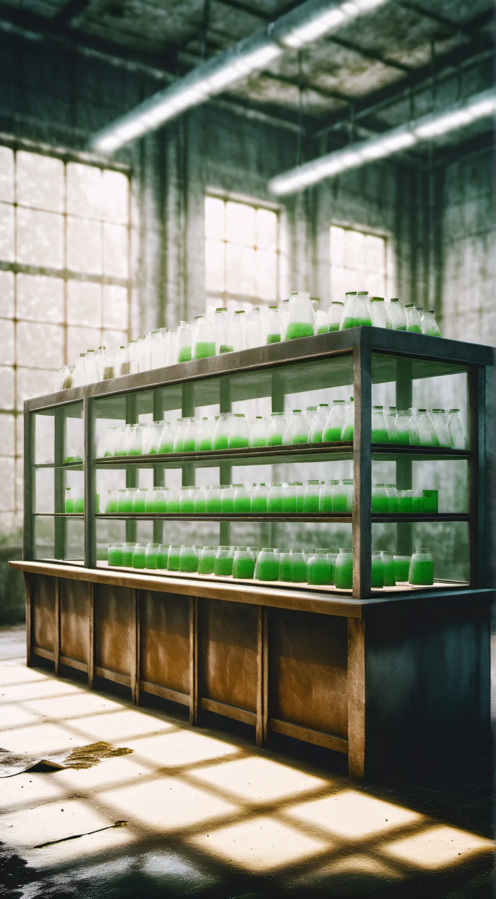 ai character: The abandoned lab. background