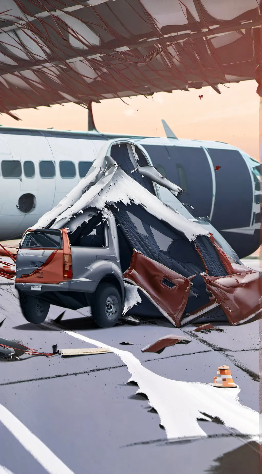 ai character: Snow background