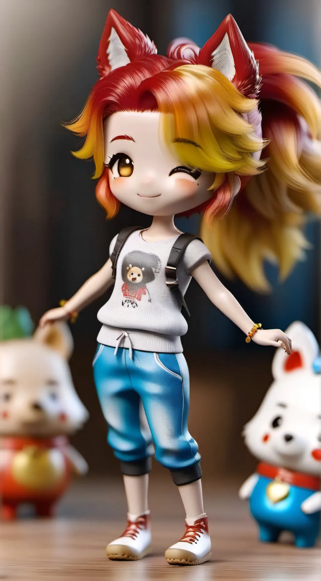 ai character: Wally Darling  background