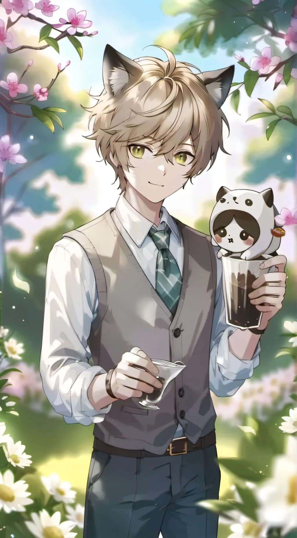 ai character: anglo background