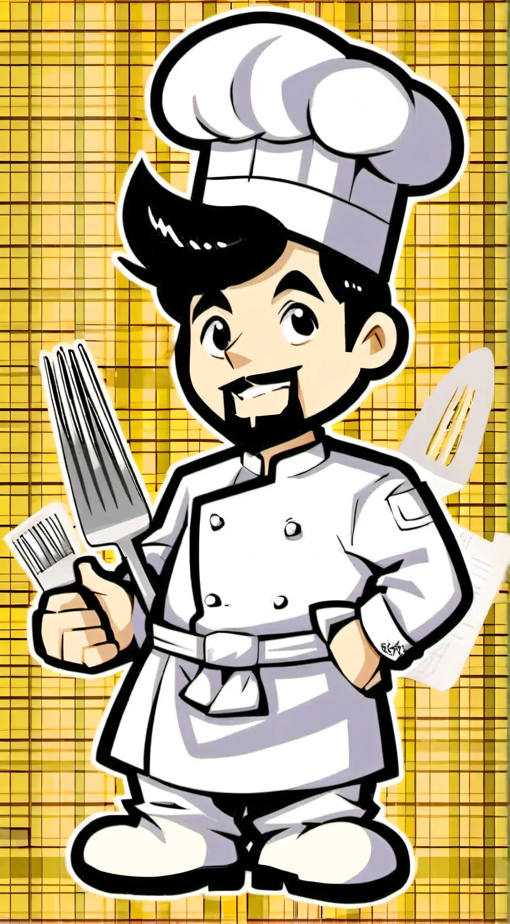 ai character: I'msorrychefpeepee background