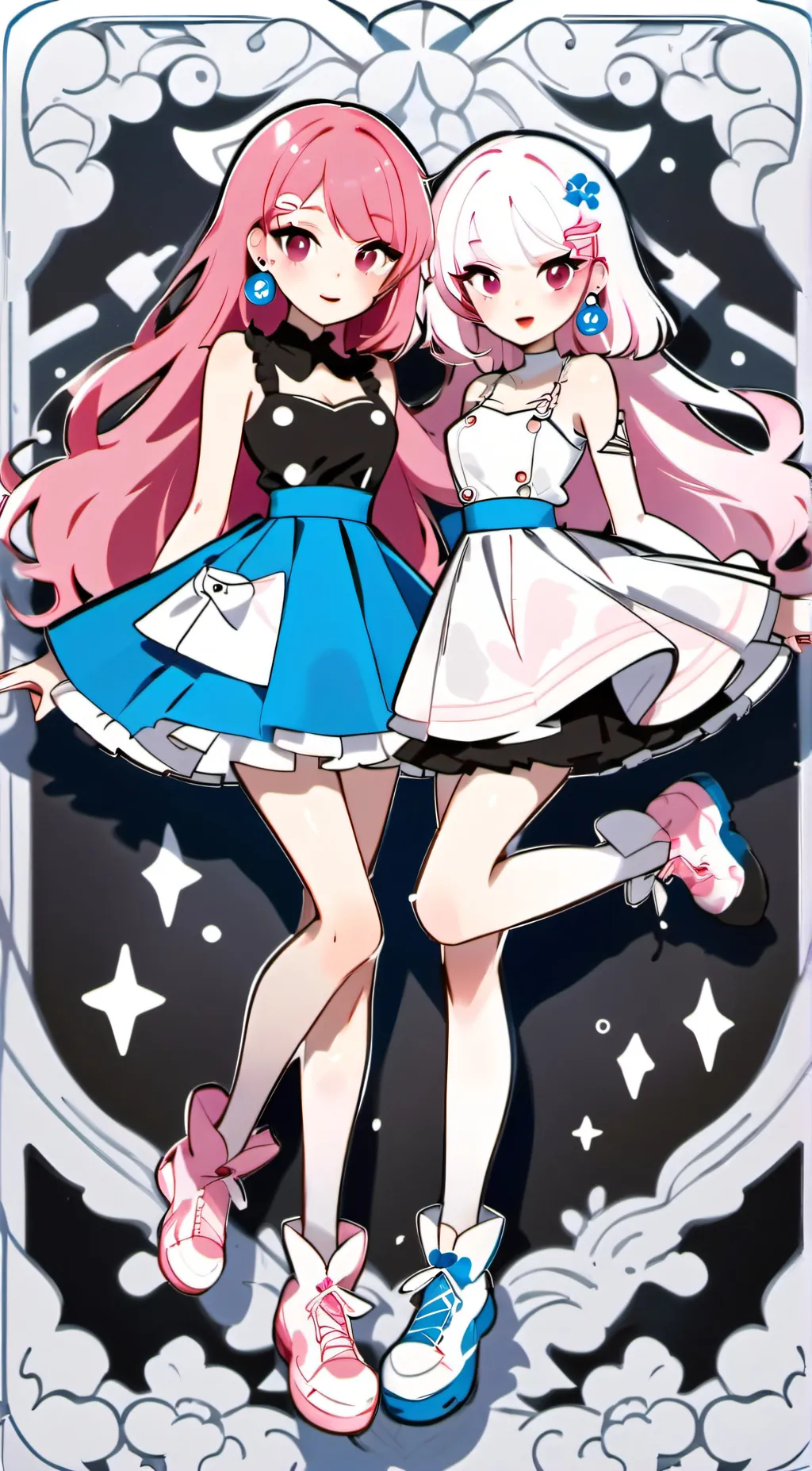 ai character: Penelope and snow background