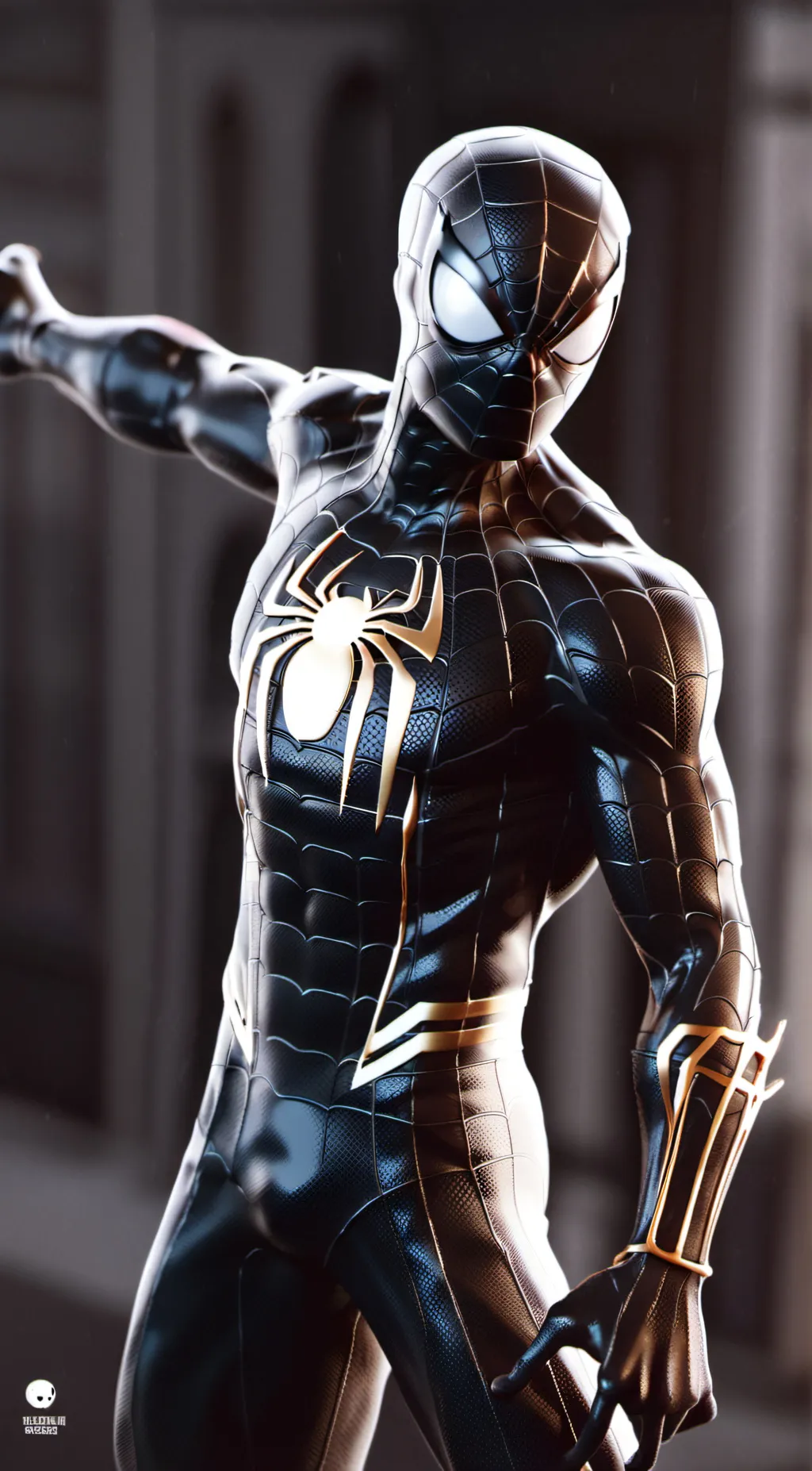 ai character: Spiderman  background
