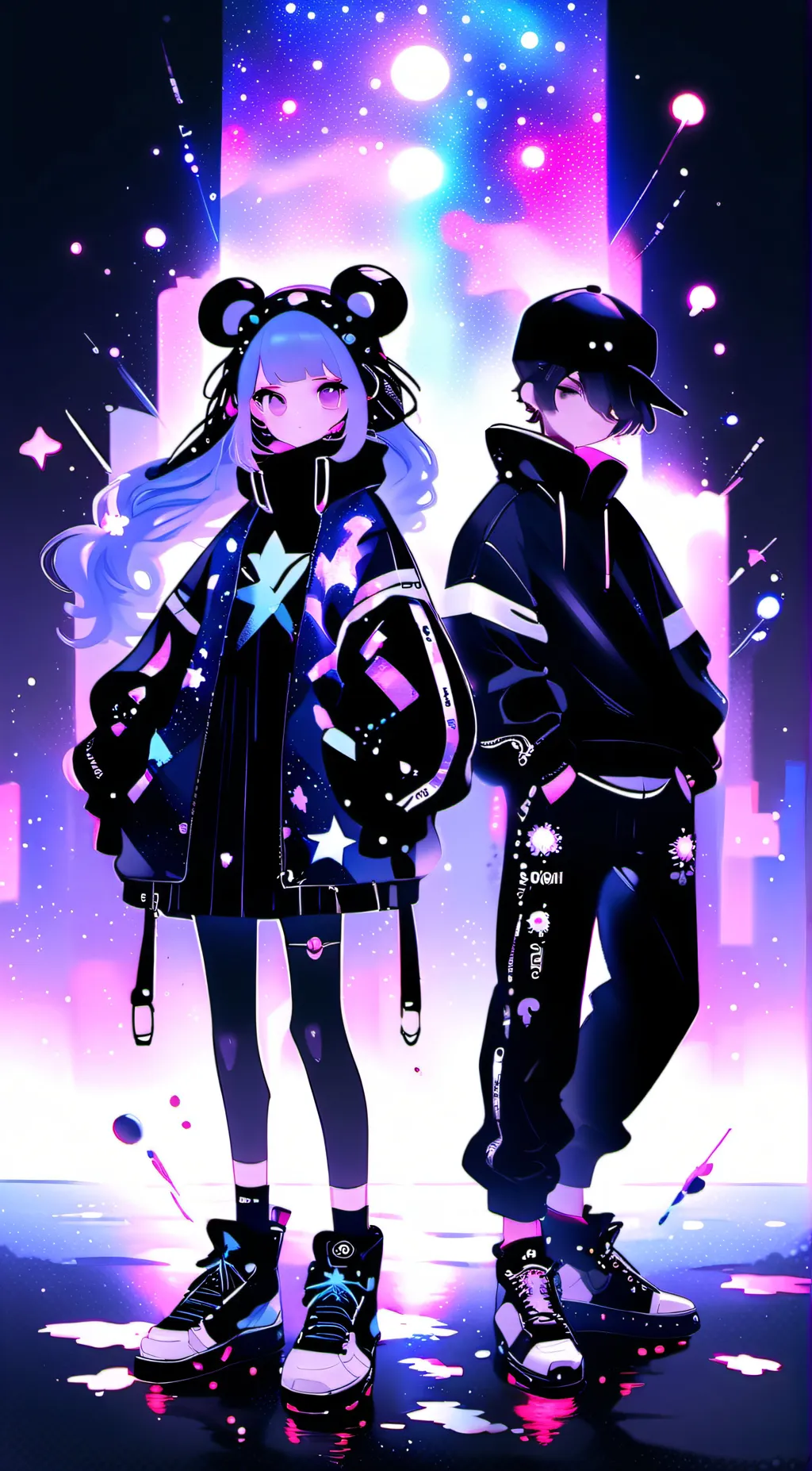 ai character: james & sarah  background