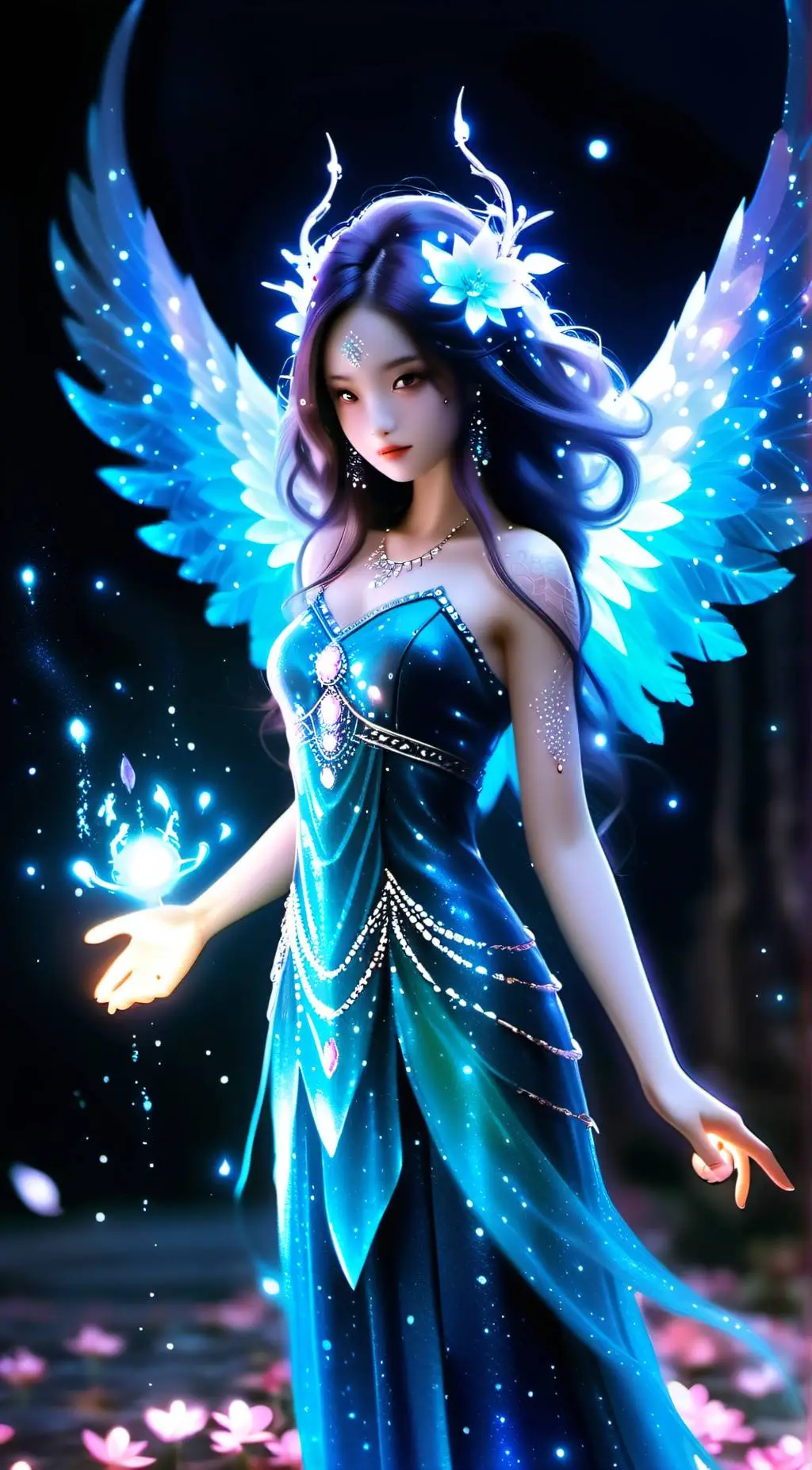 ai character: Icy background