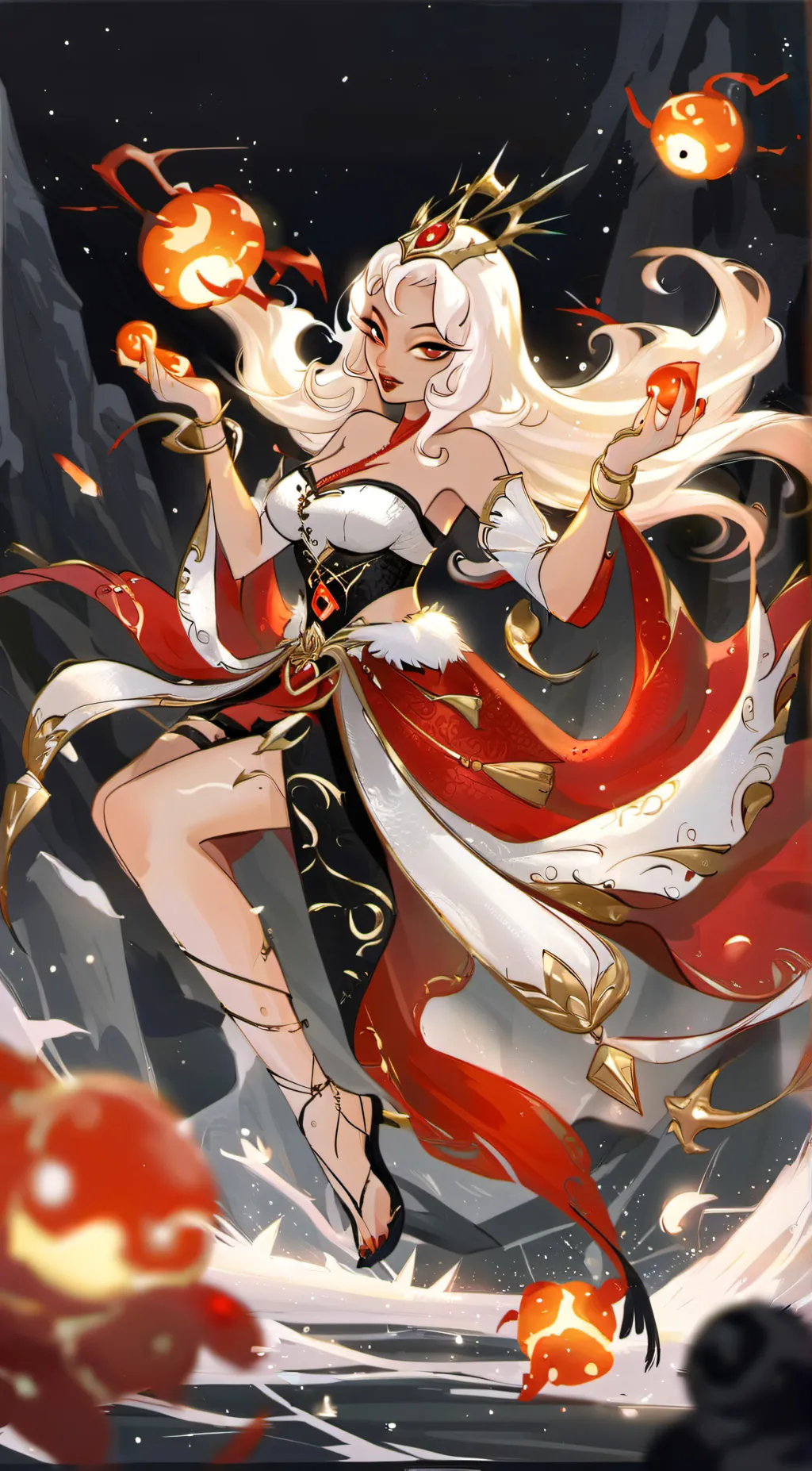 ai character: Ivory background