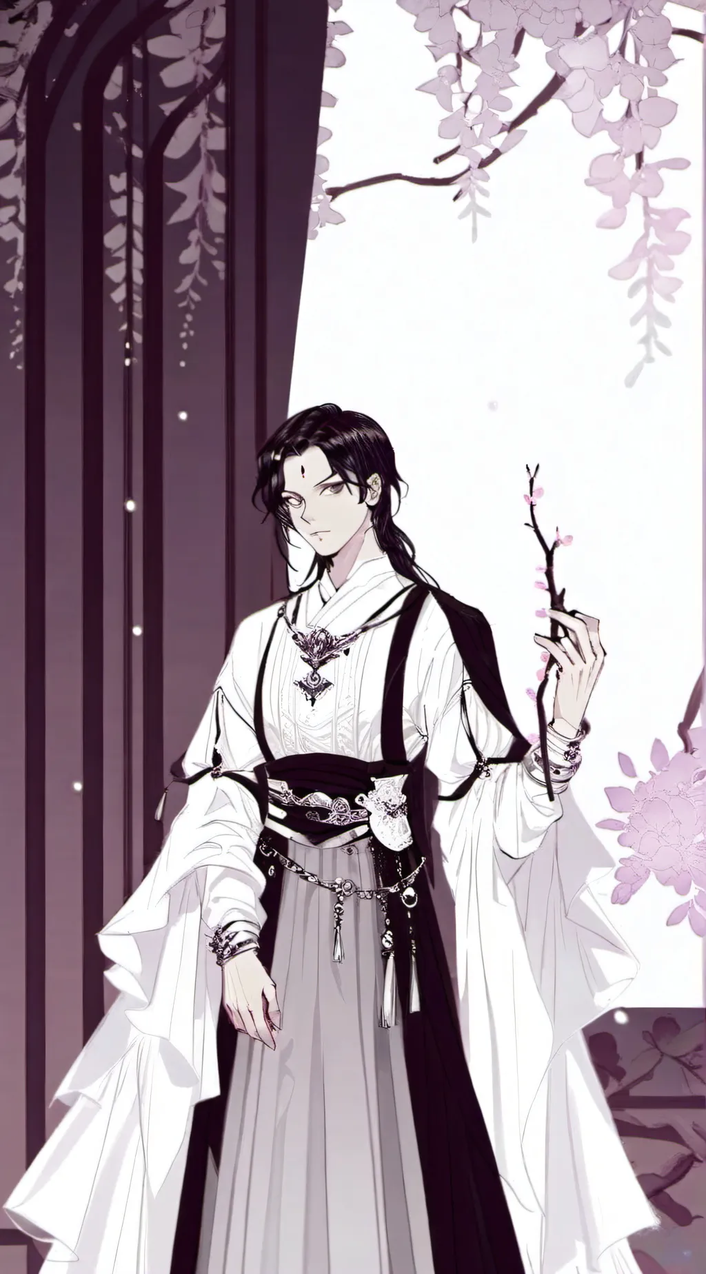 ai character: Muzan and Tamayo background