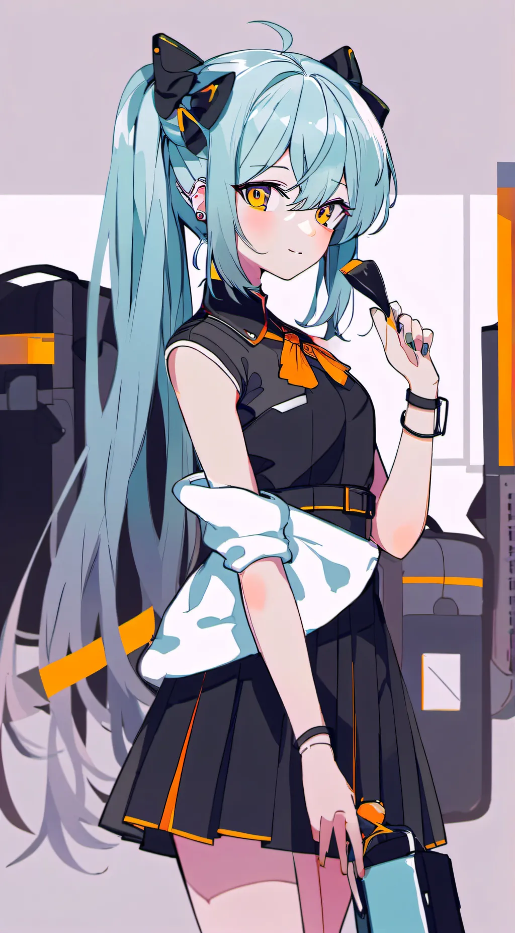 ai character: Miku background