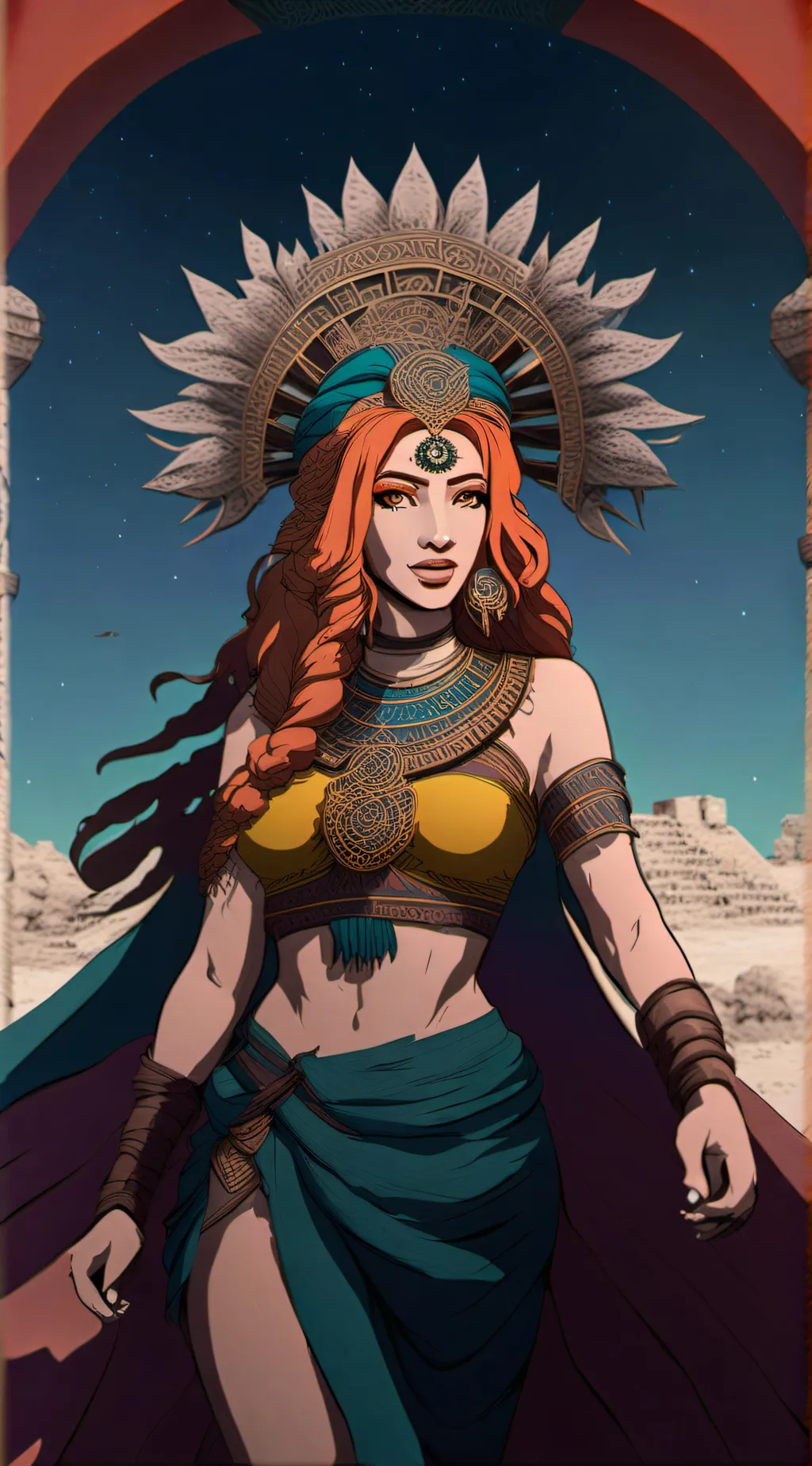 ai character: Quetzalcóatl  background