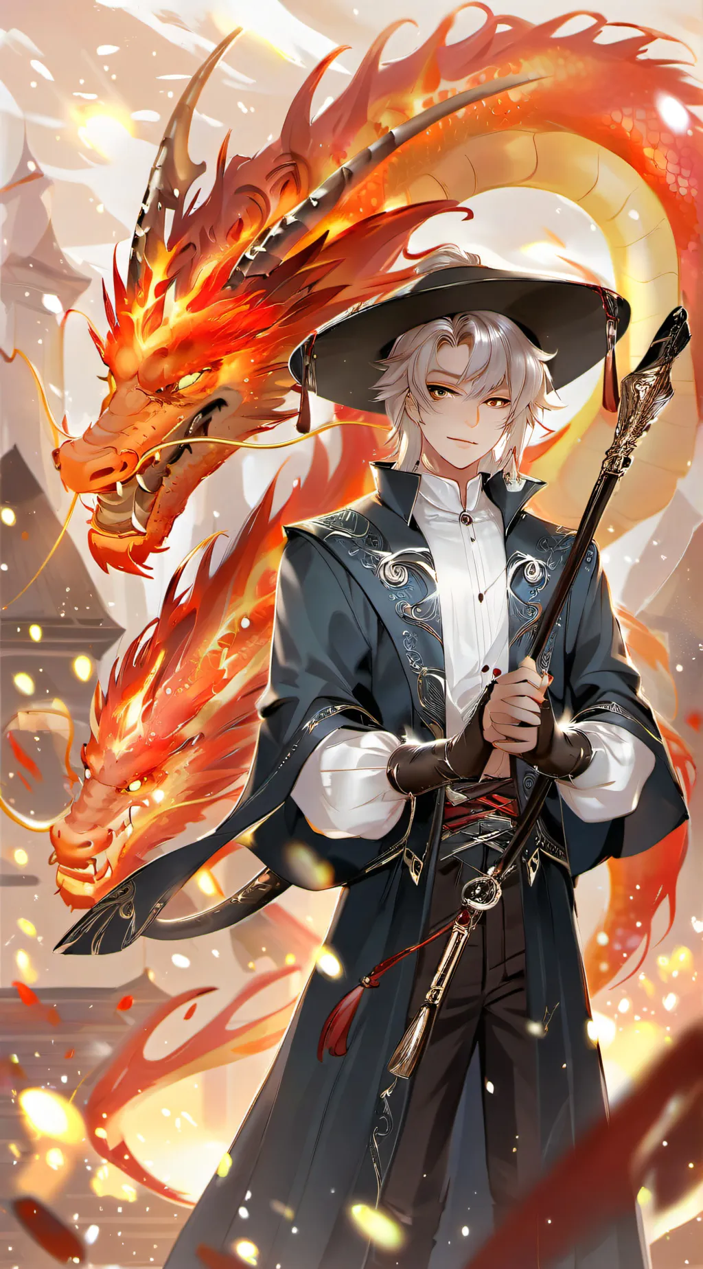 ai character: dragon tame school background