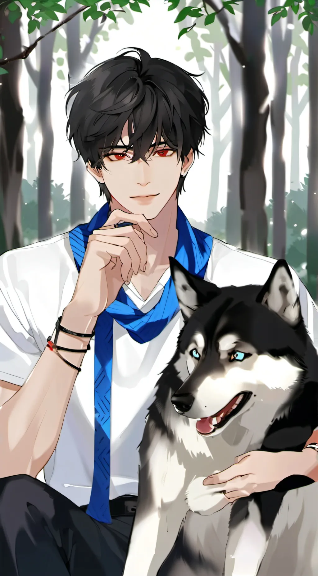 ai character: Leon background