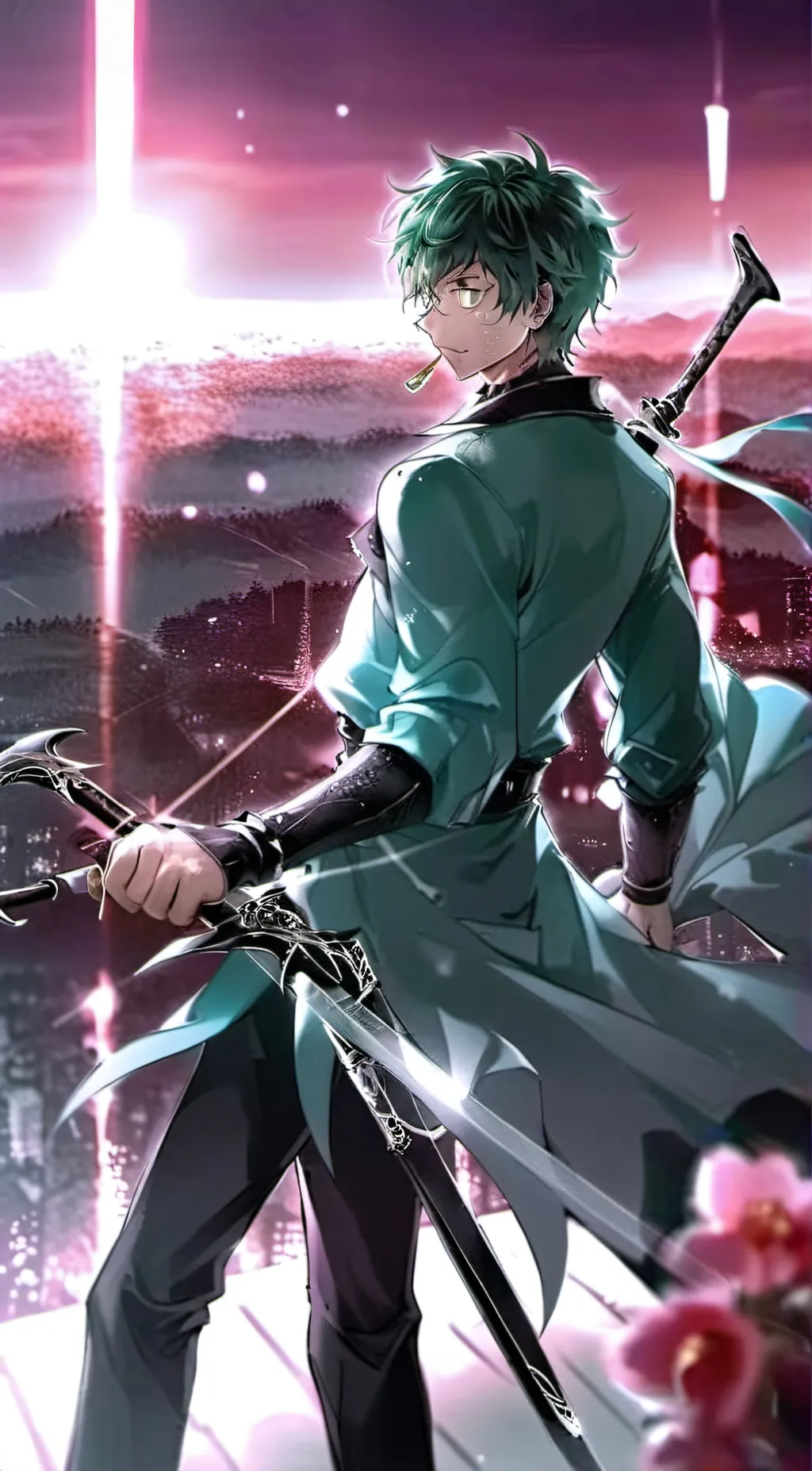 ai character: Deku background