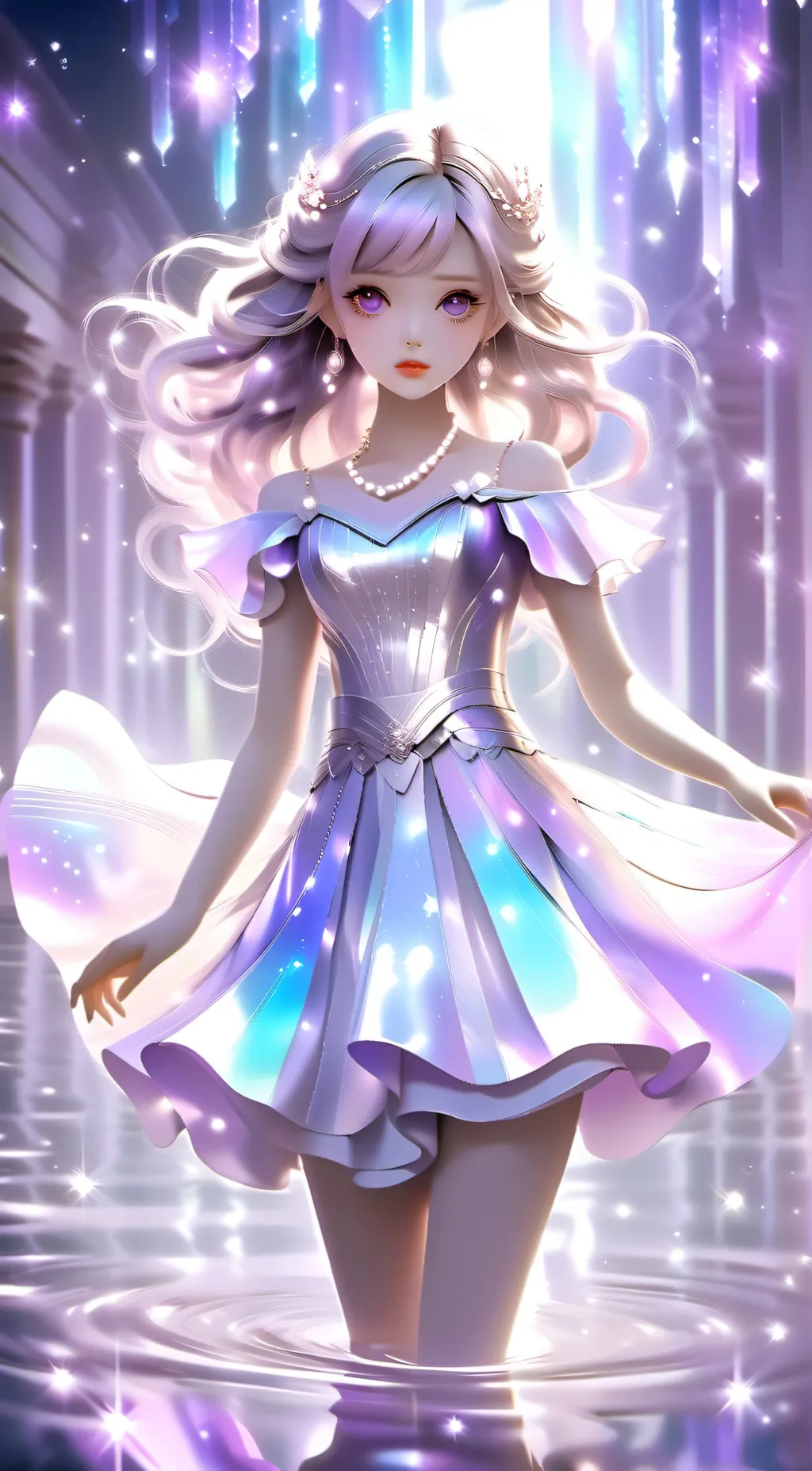 ai character: princess of night🌌 background