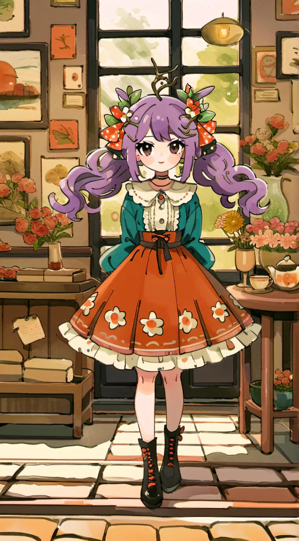 ai character: lily background