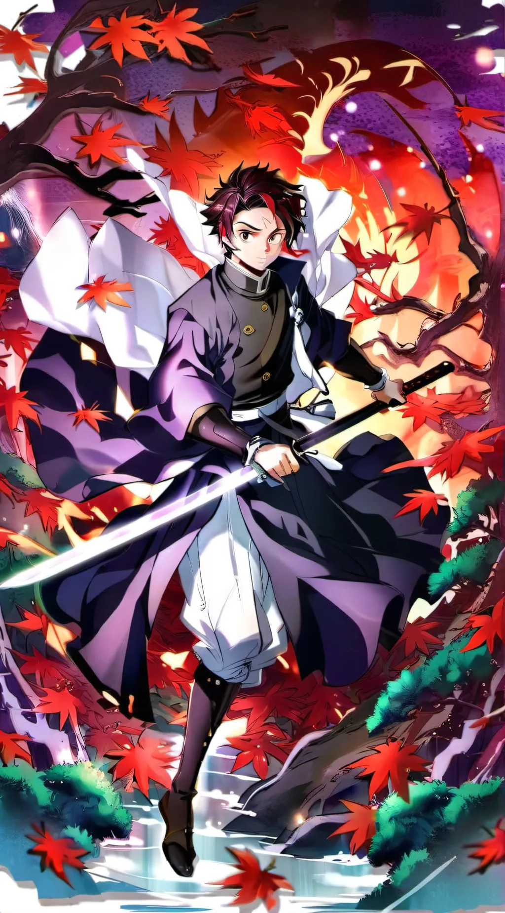 ai character: Demon slayer background