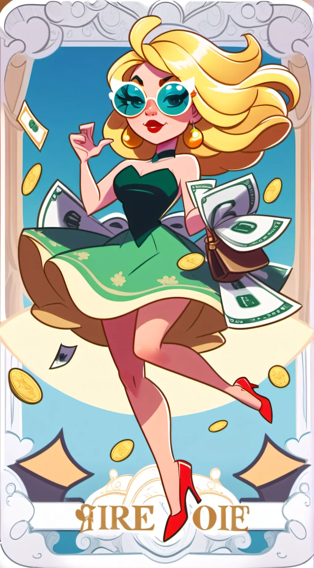 ai character: adult Vanessa  background