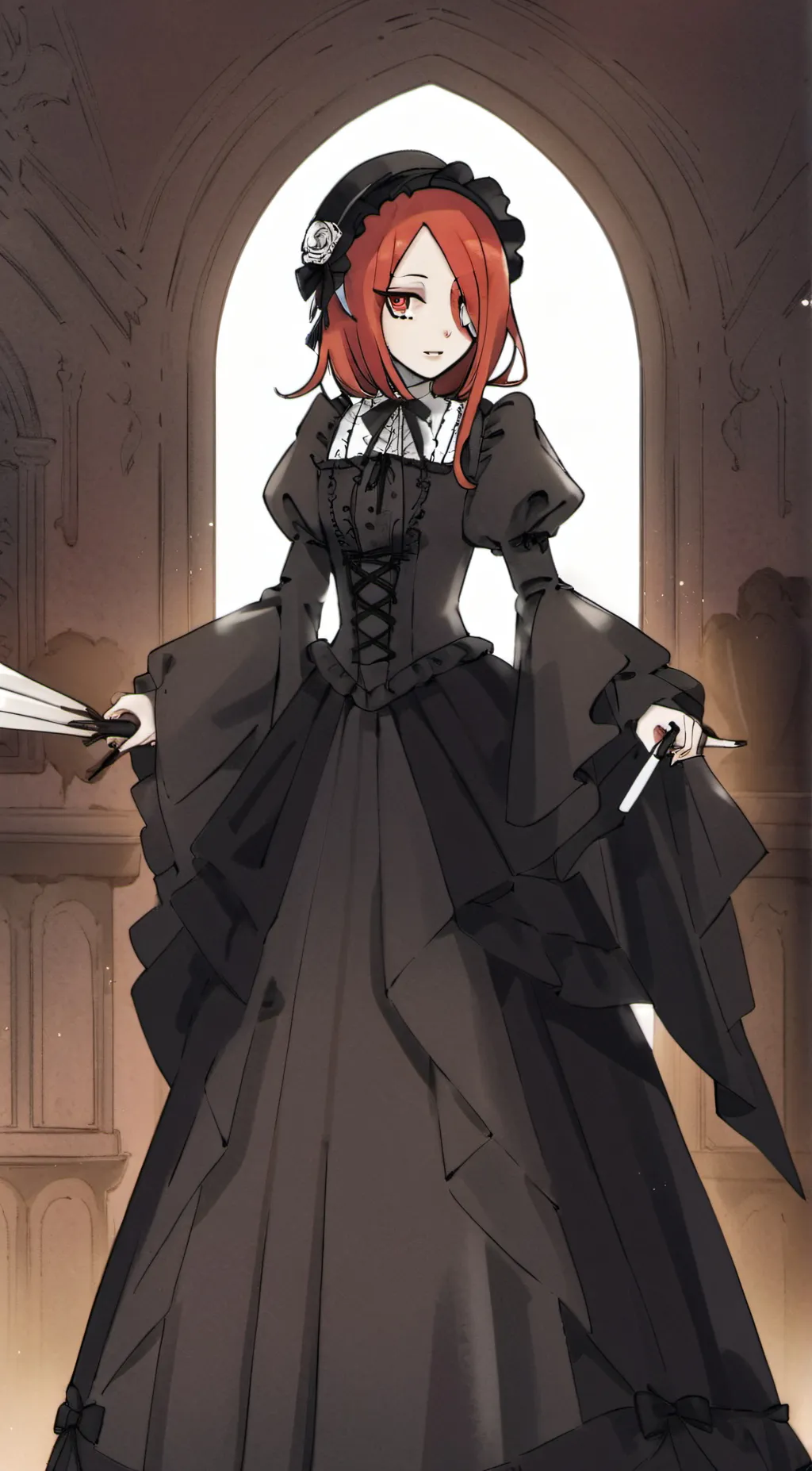 ai character: Skullgirls parasol background