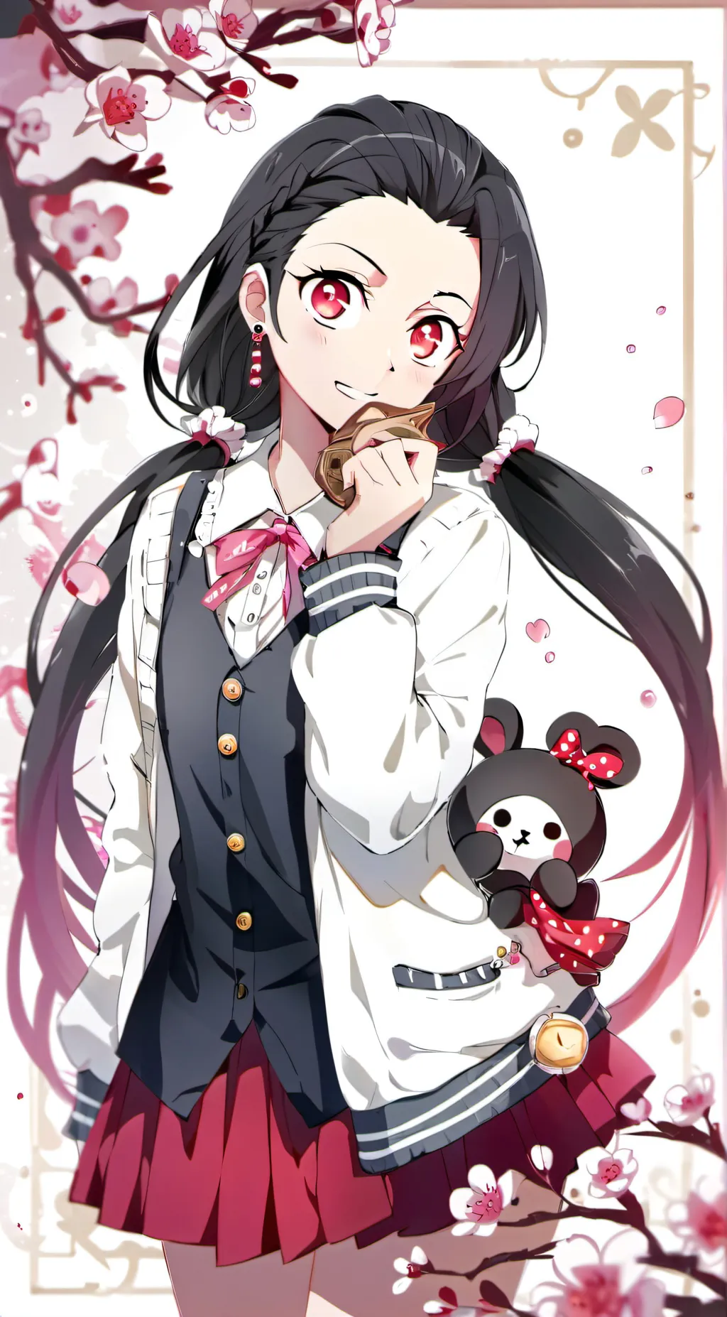 ai character: Nezuko-chan background