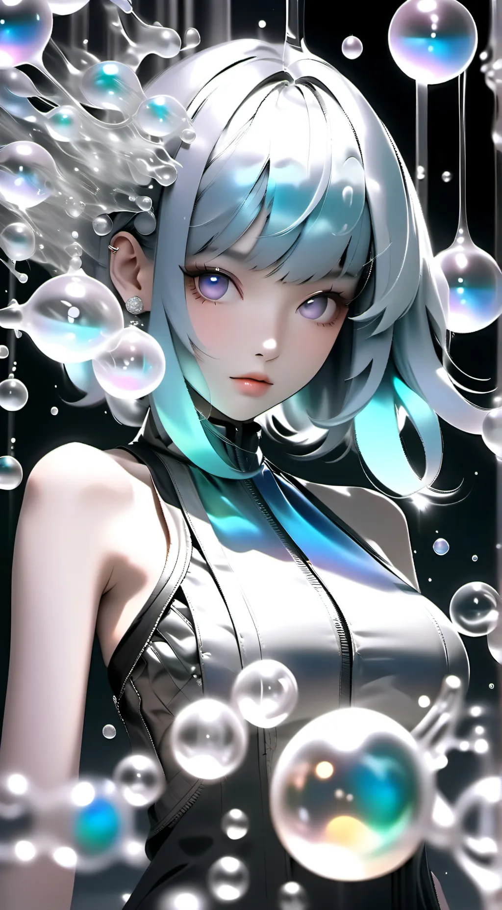ai character: Bubbles! background