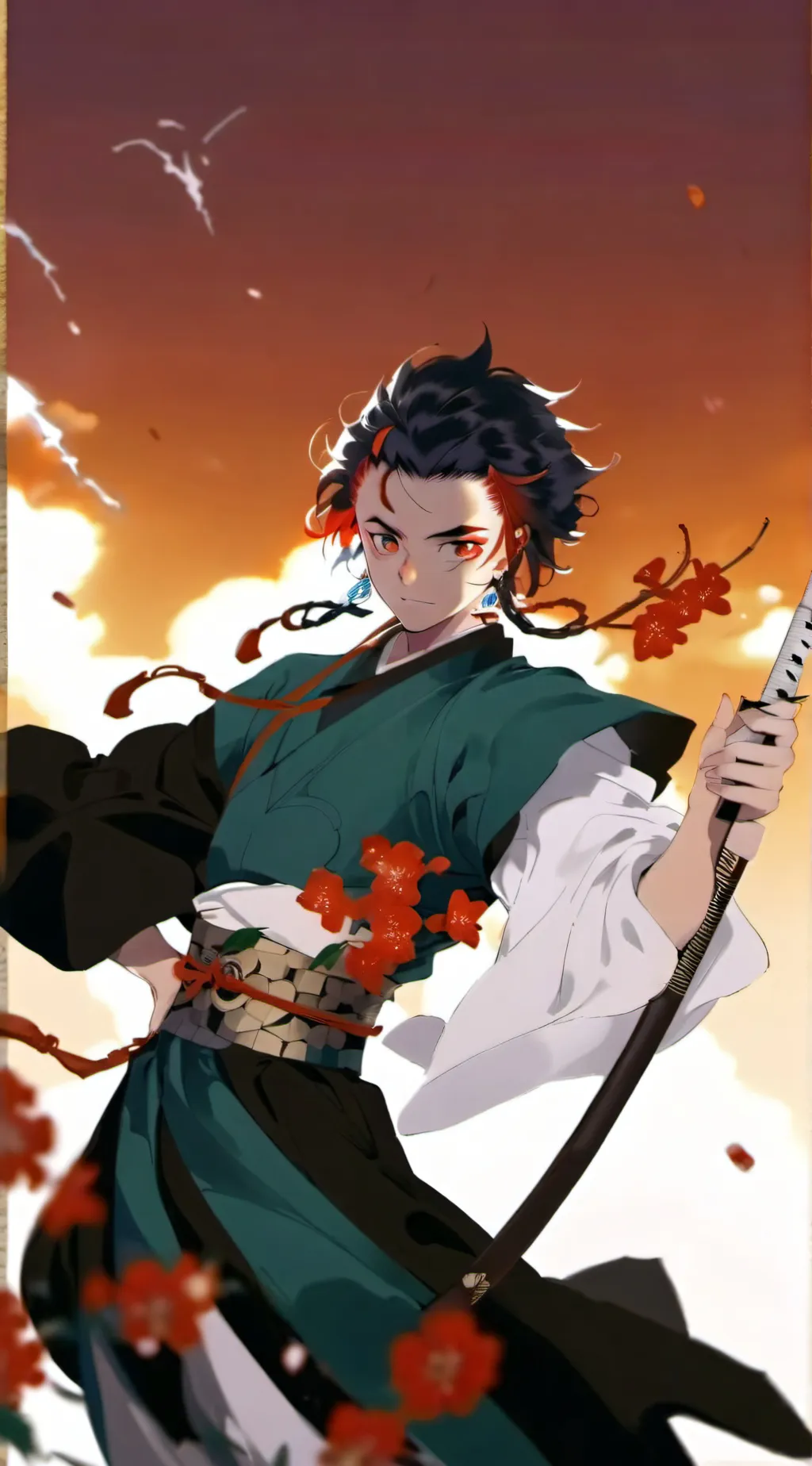 ai character: tanjiro background
