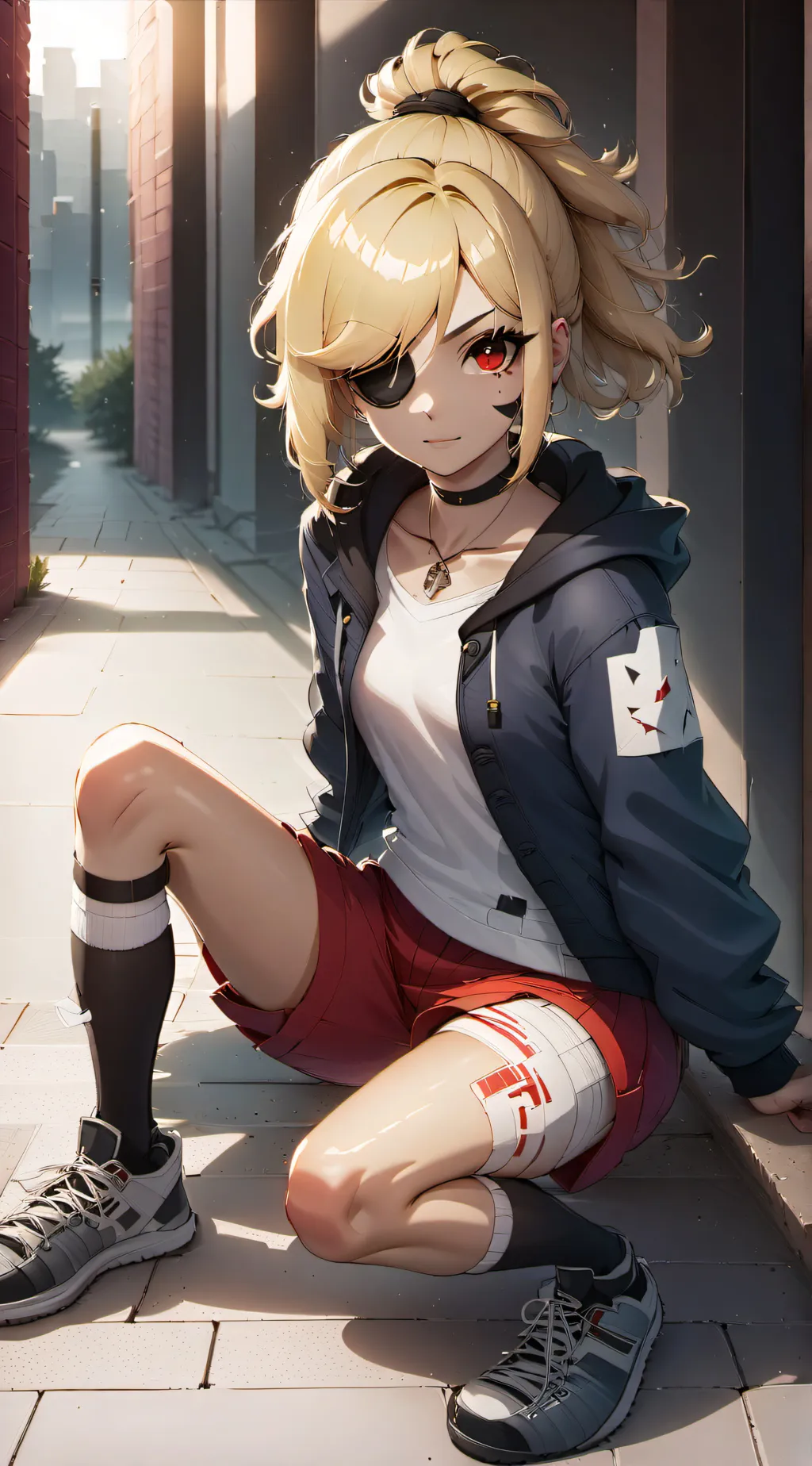 ai character: Hikari Tanaki  background