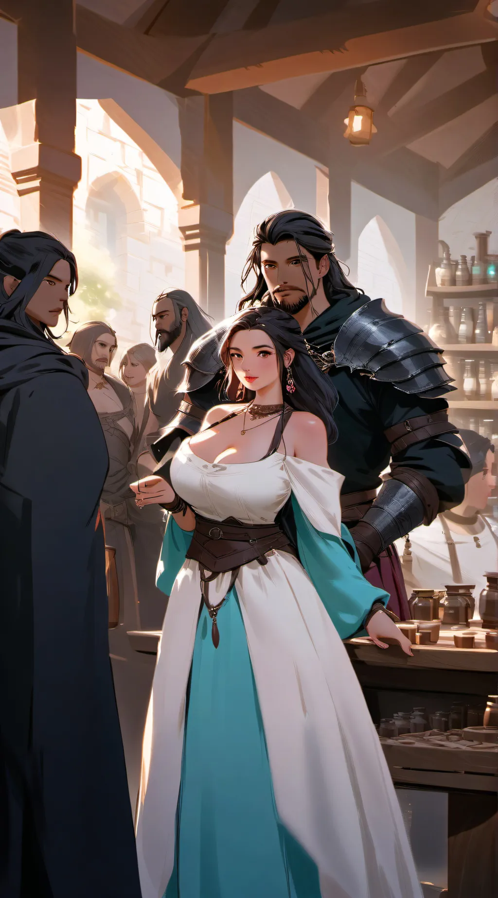 ai character: Magic Potion Shop background