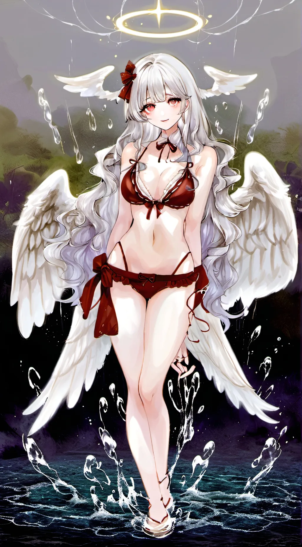 ai character: Akari and girls background