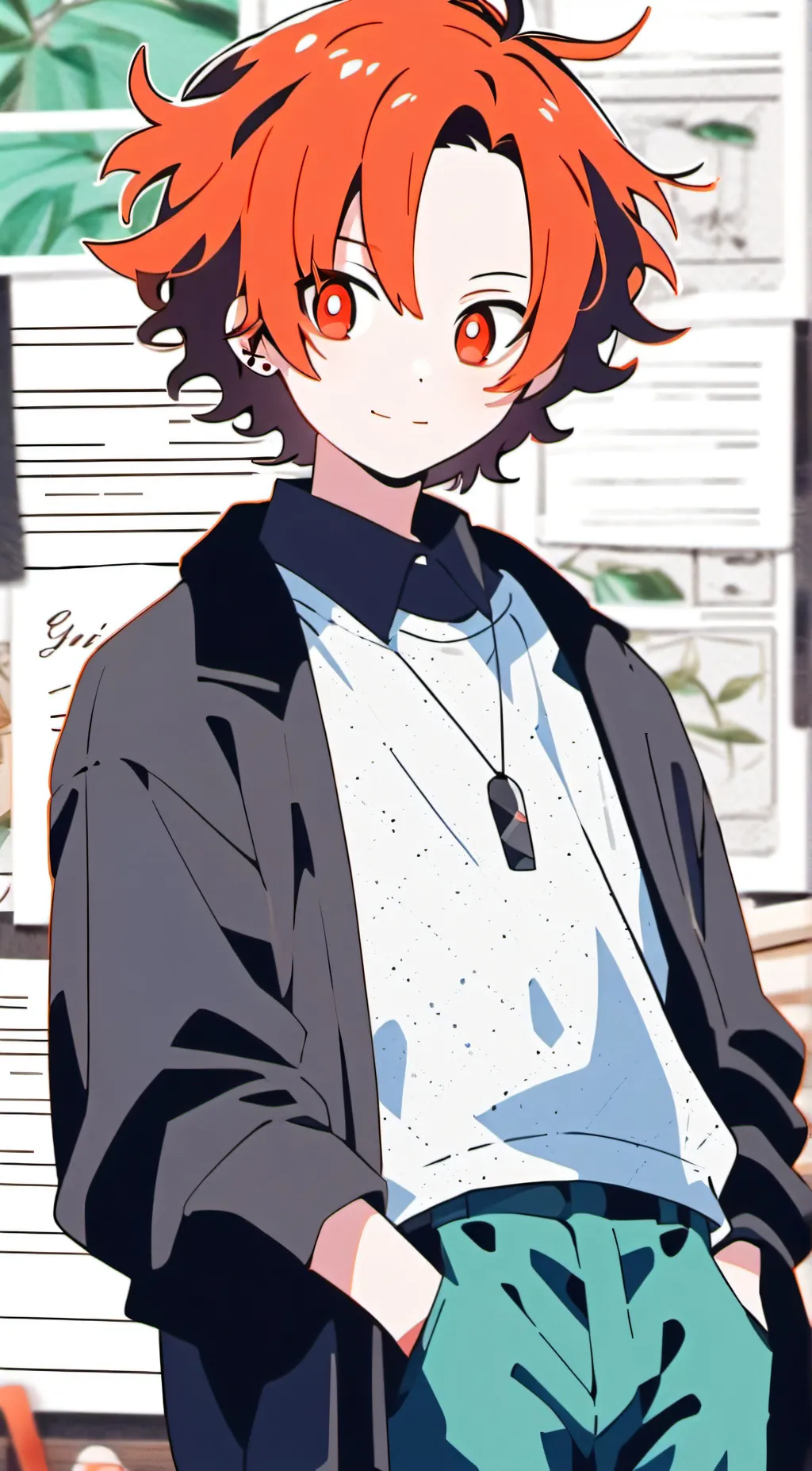 ai character: bacon UWU background