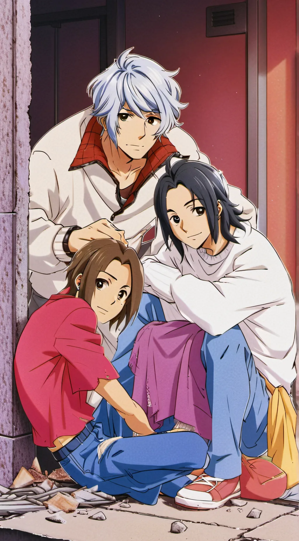 ai character: Zach, Sasha & Romu background