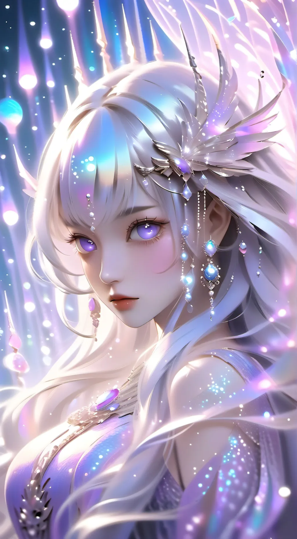 ai character: Aurora background