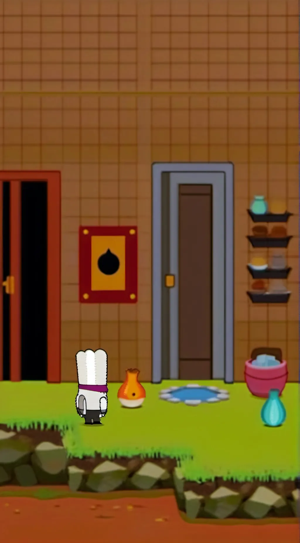 ai character: BFDI background