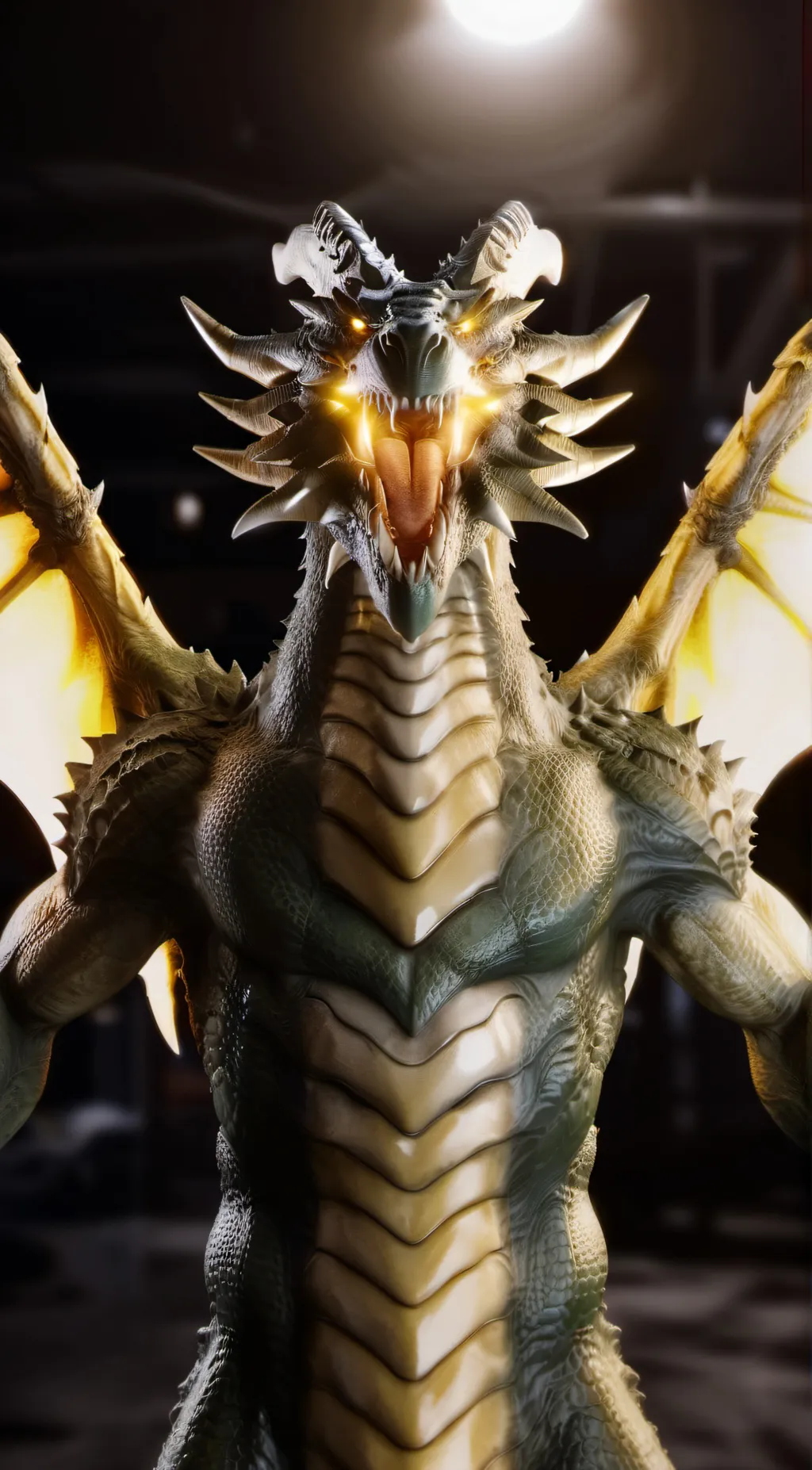 ai character: Monster 0/Ghidorah background