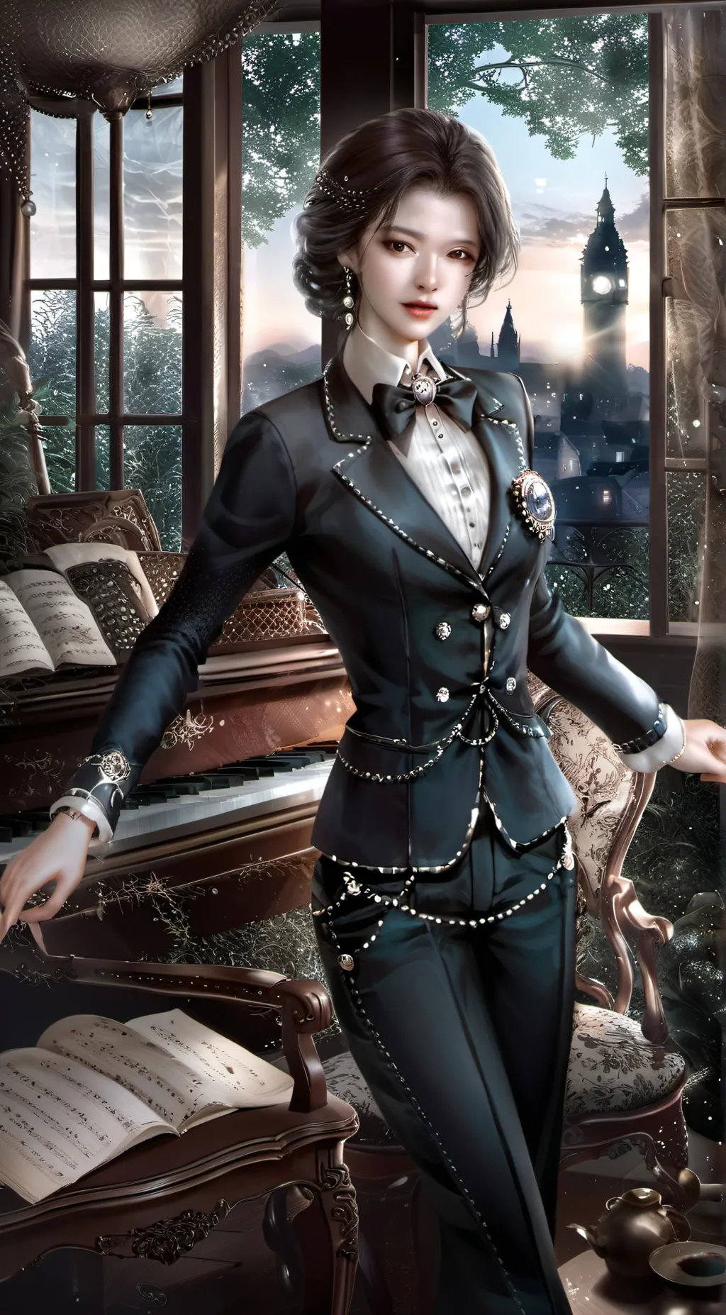 ai character: Mariana  background