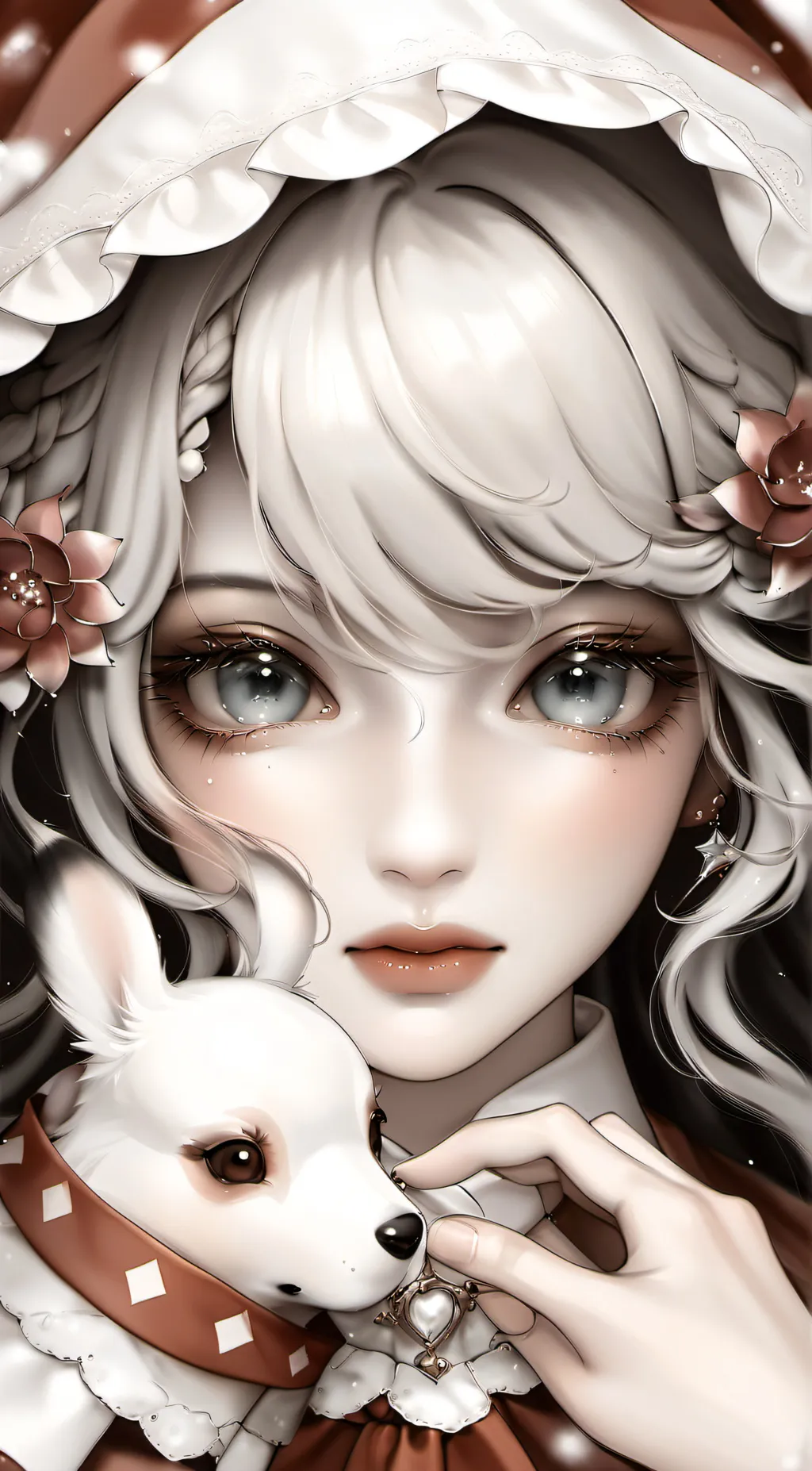 ai character: macaroon  background