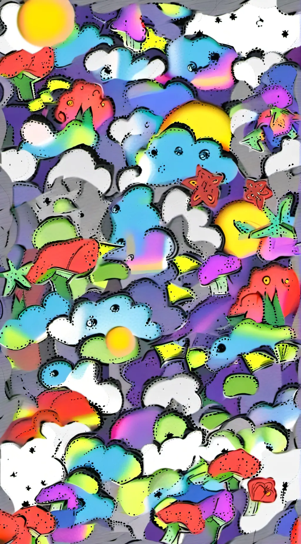 ai character: glitchy broke da 🌌 background