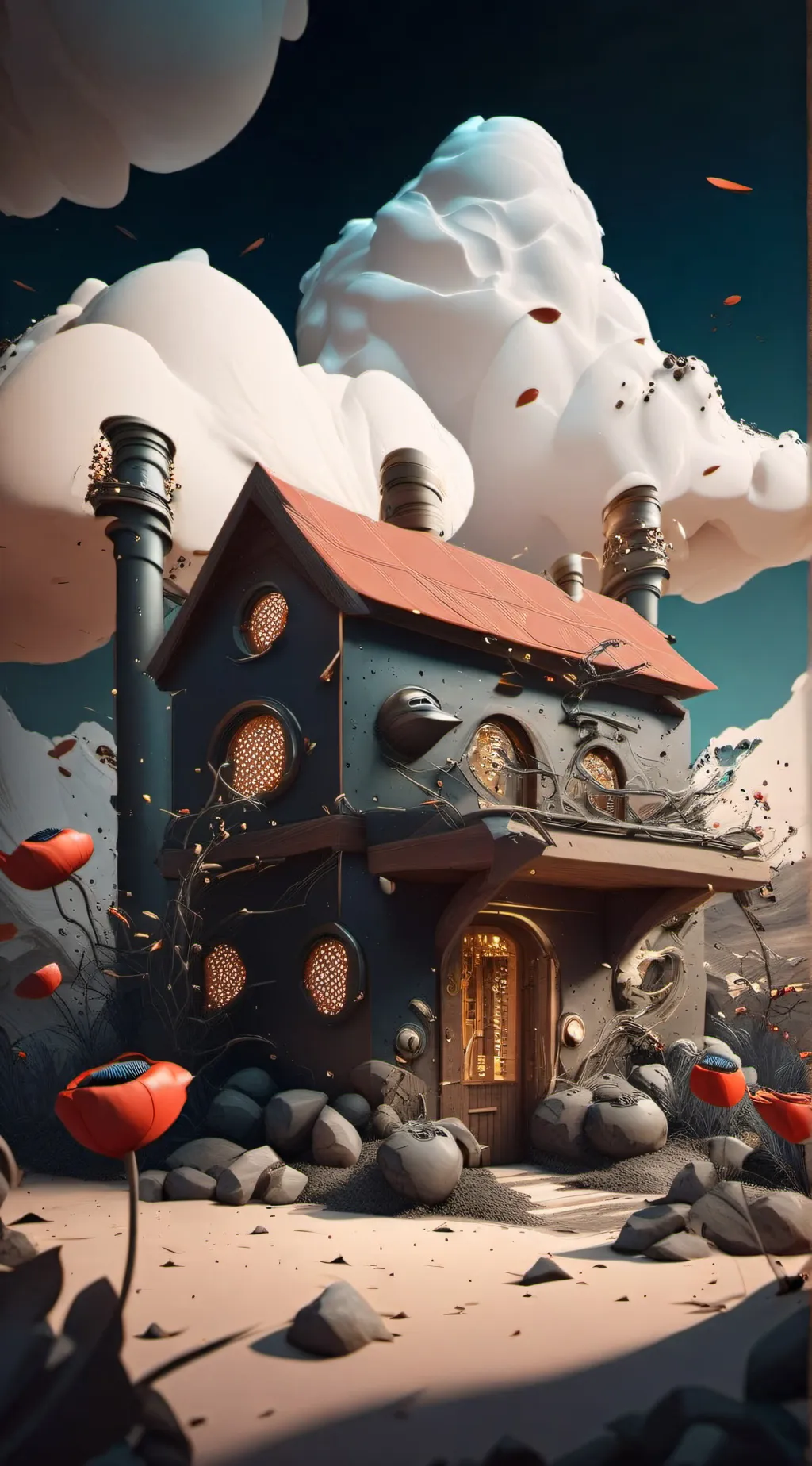 ai character: Poppyplaytime background