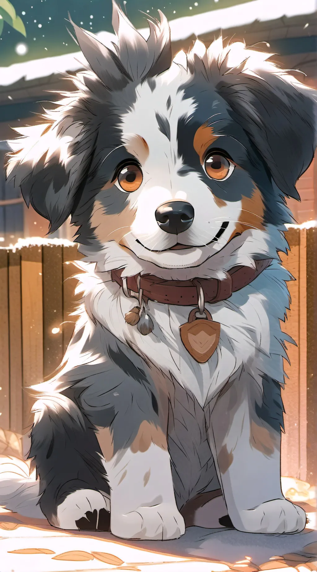 ai character: 🐶 background