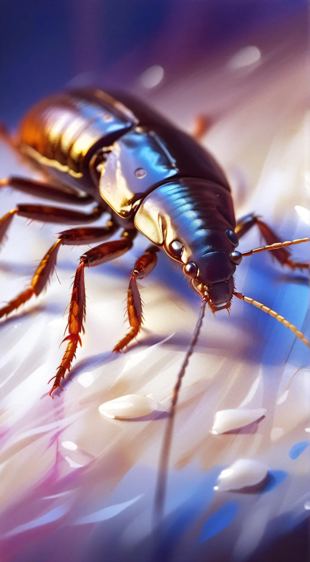 ai character: cockroach background