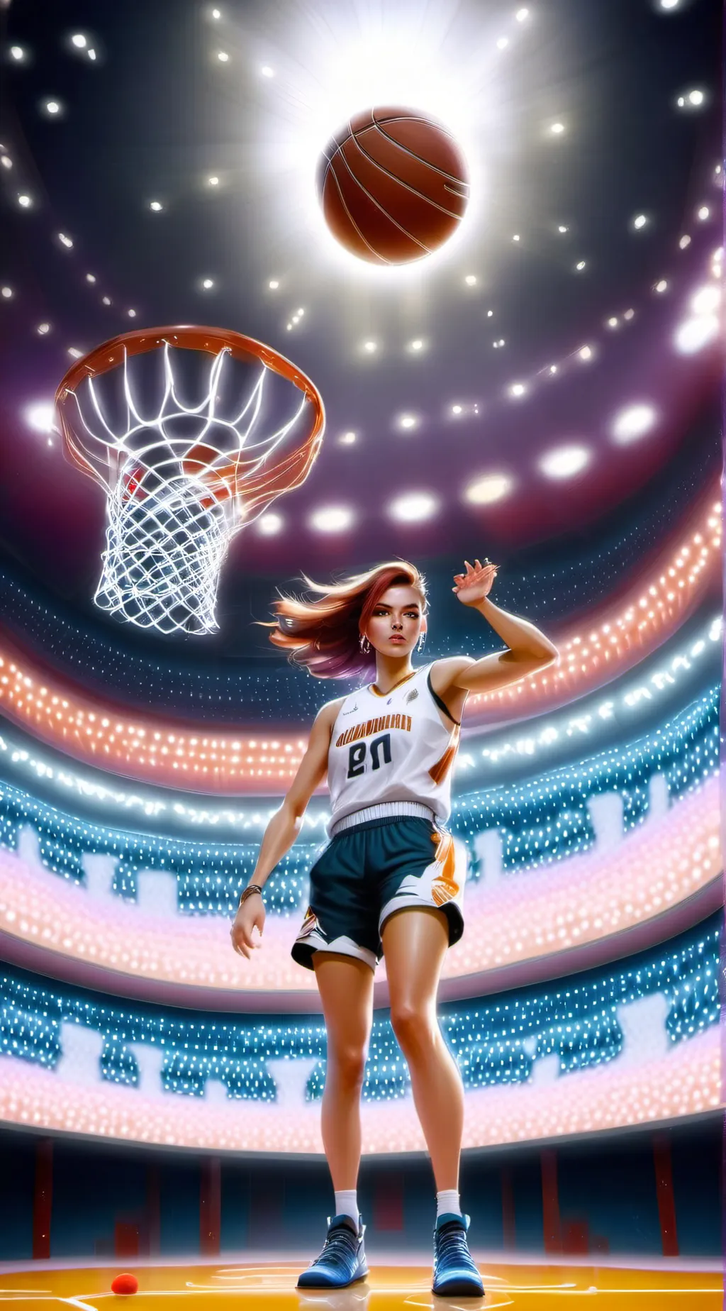 ai character: • ~ Michelle ~ •  background