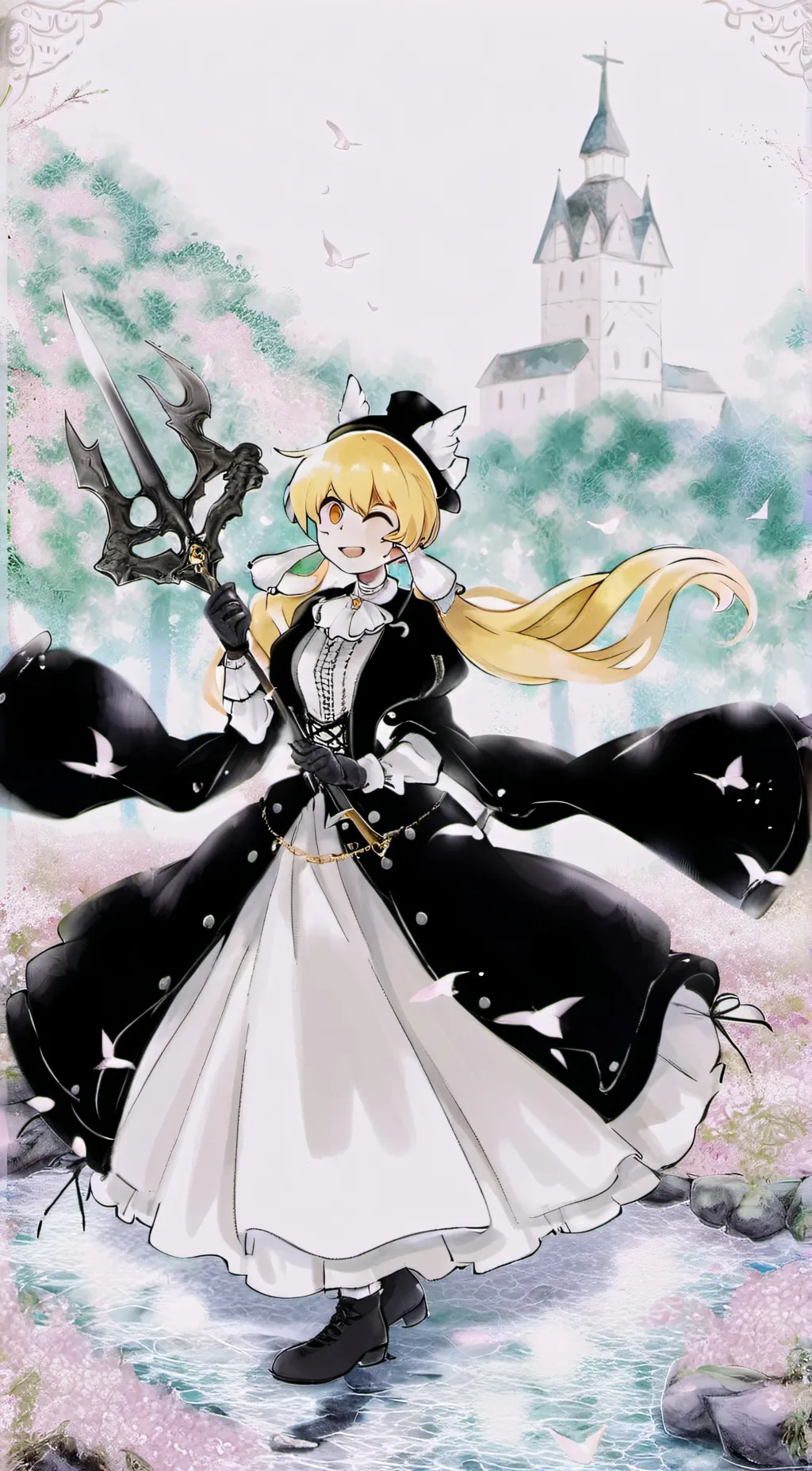 ai character: Bowsette background